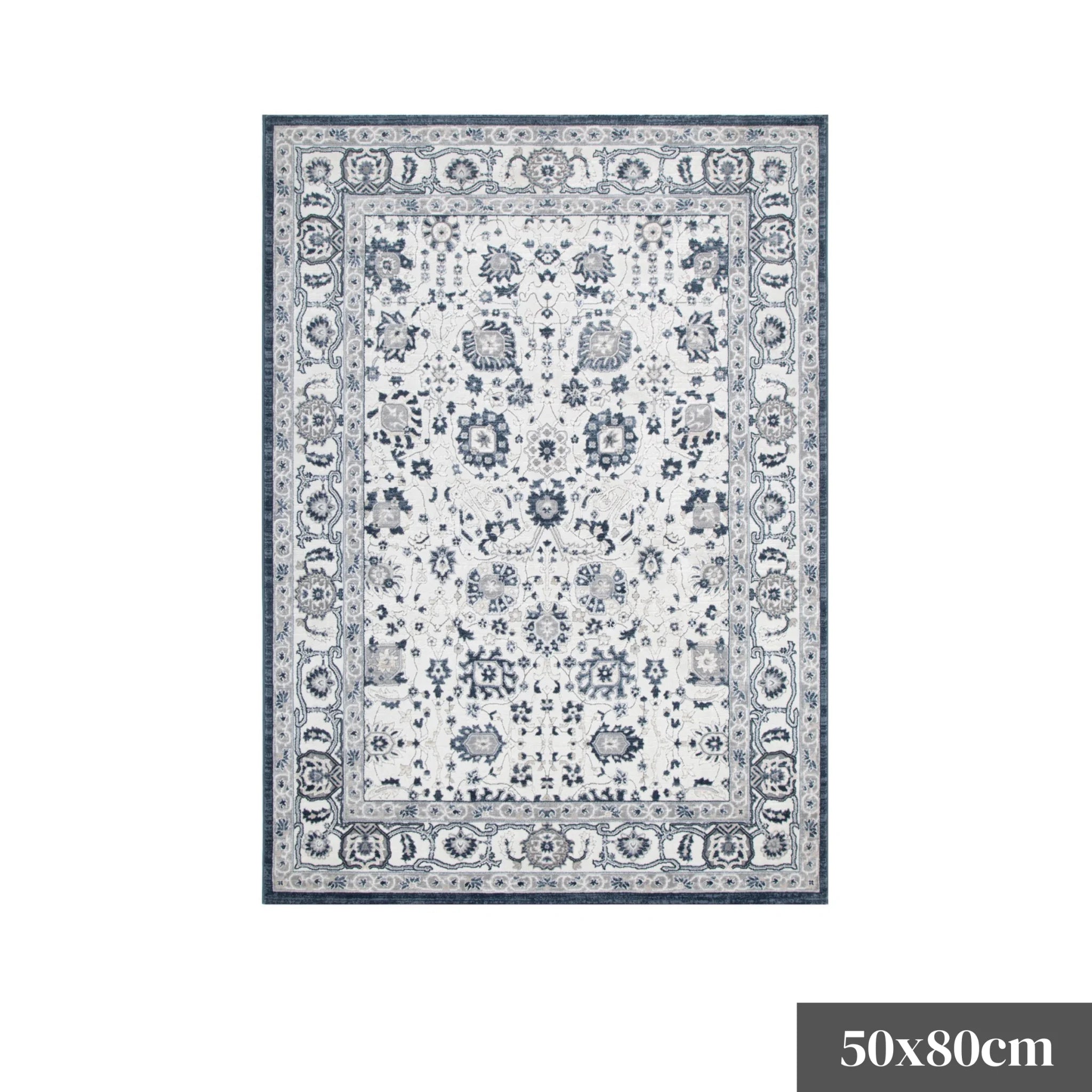 DreamWeaver Maya Floral Traditional Rug, Blue
