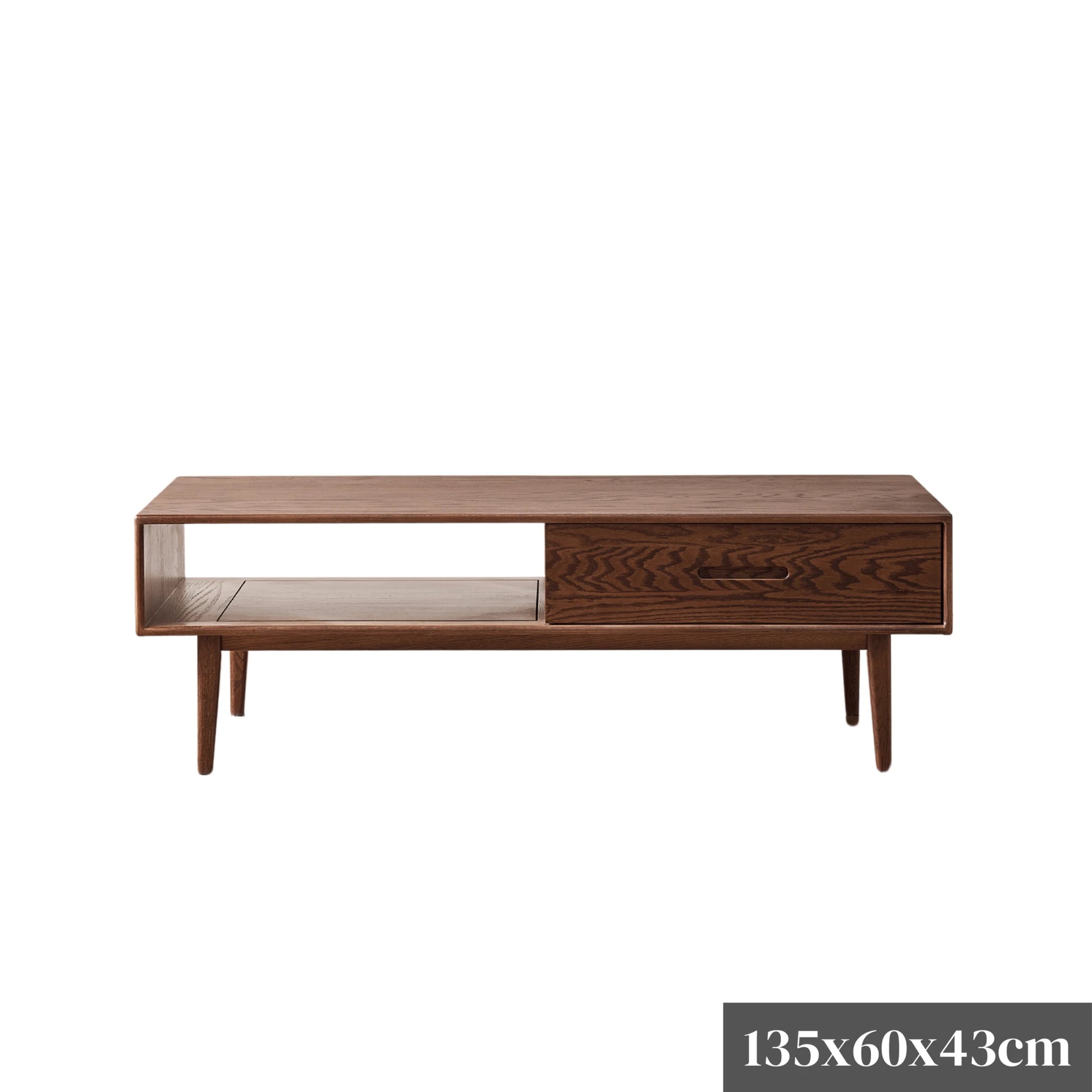 Solidwood Bailey Coffee Table, 135cm, Dark Wood