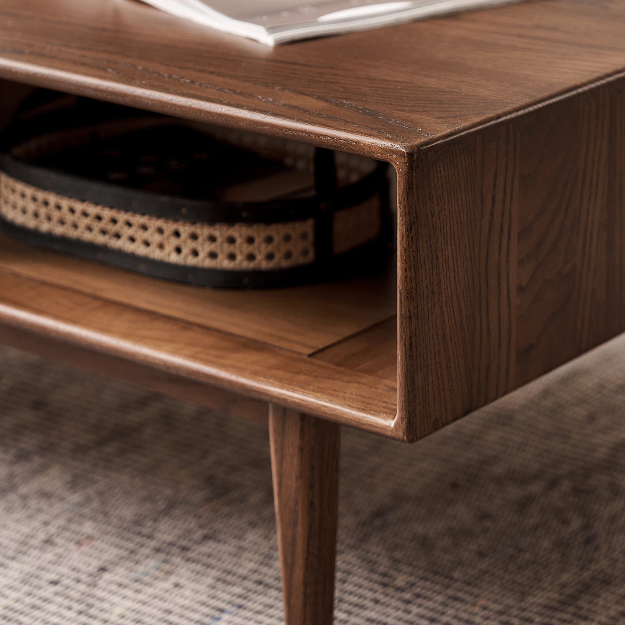 Solidwood Bailey Coffee Table, 135cm, Dark Wood