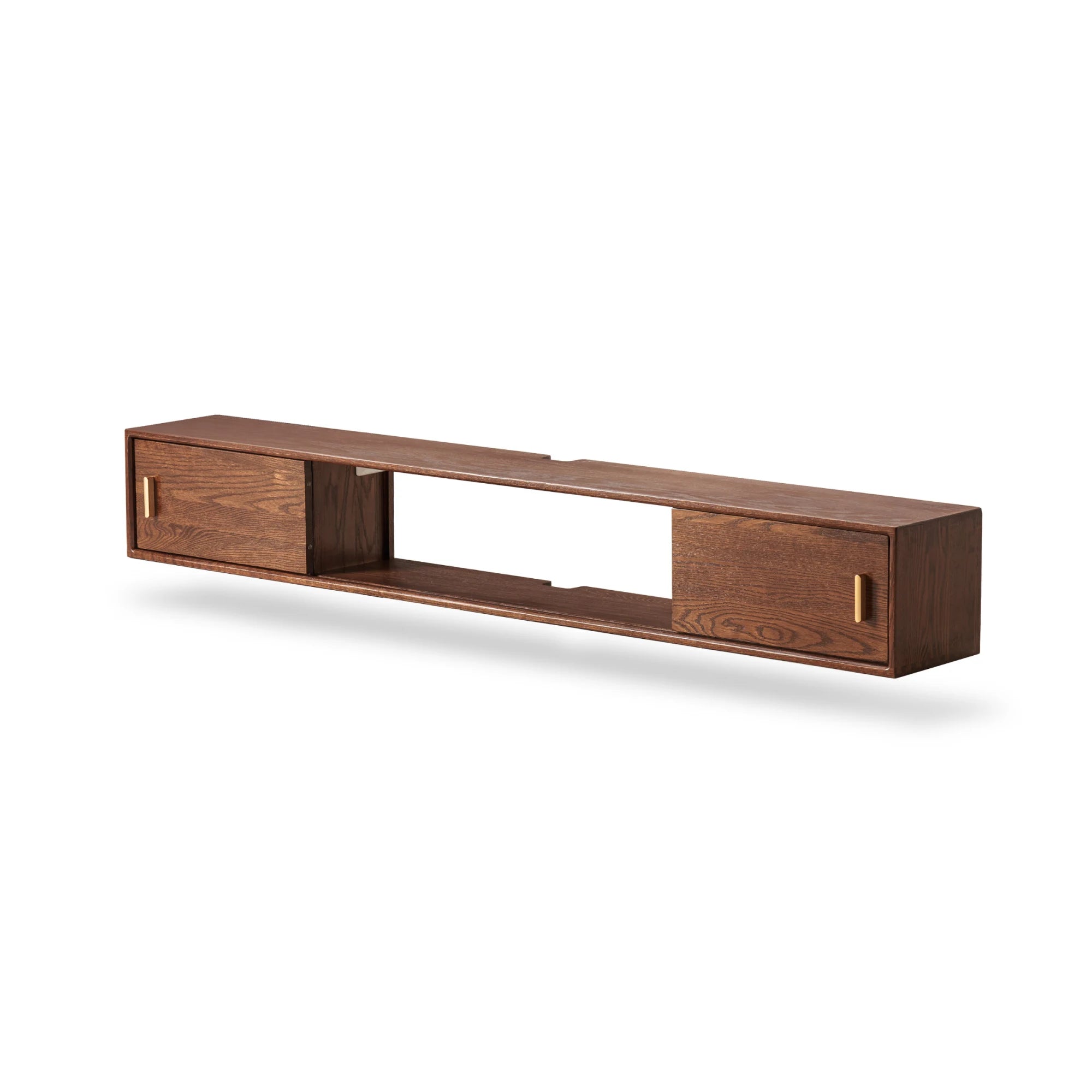 Solidwood Danya Wall-mounted Entertainment Unit, 130cm