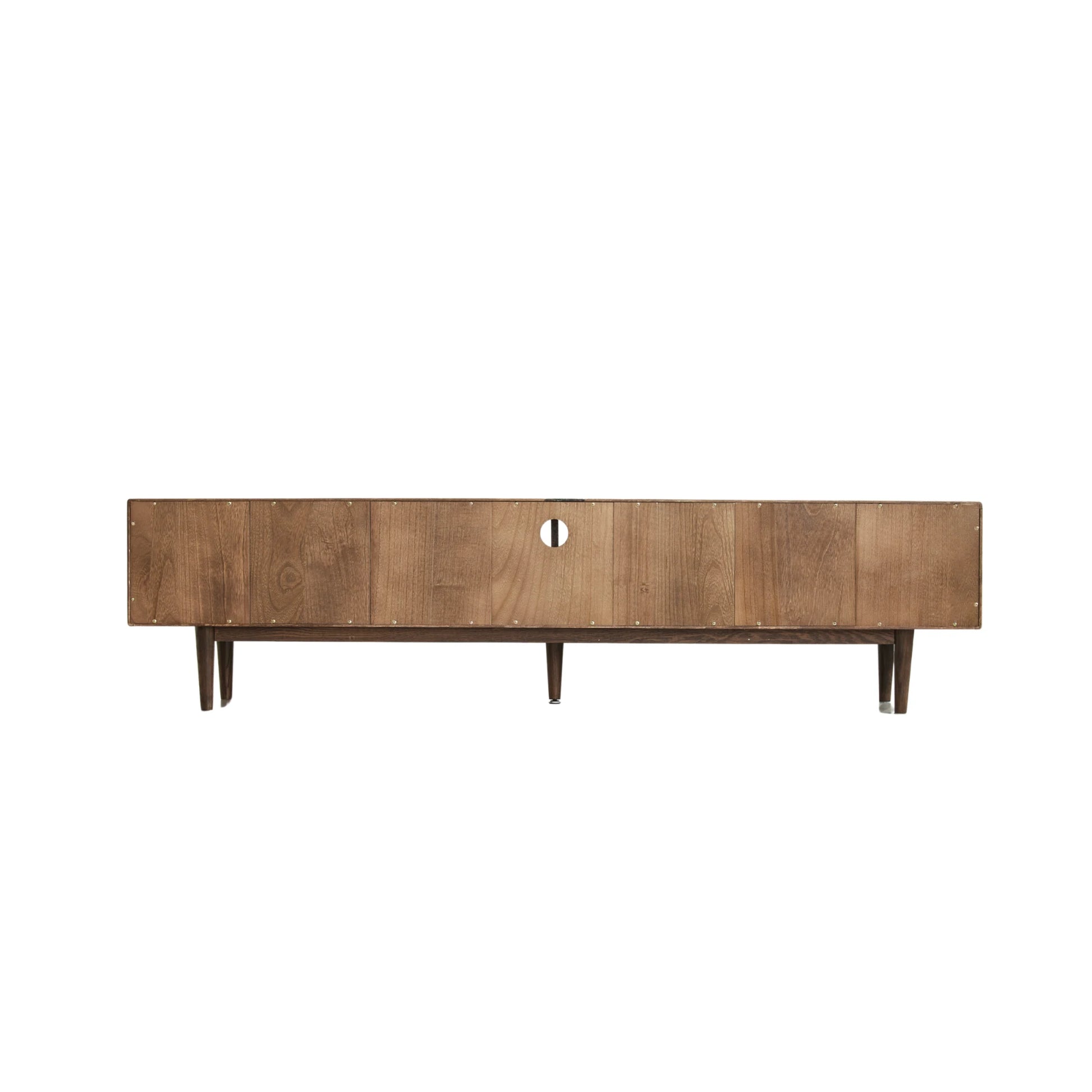 Solidwood Danya Entertainment Unit with Glass Doors, 200cm
