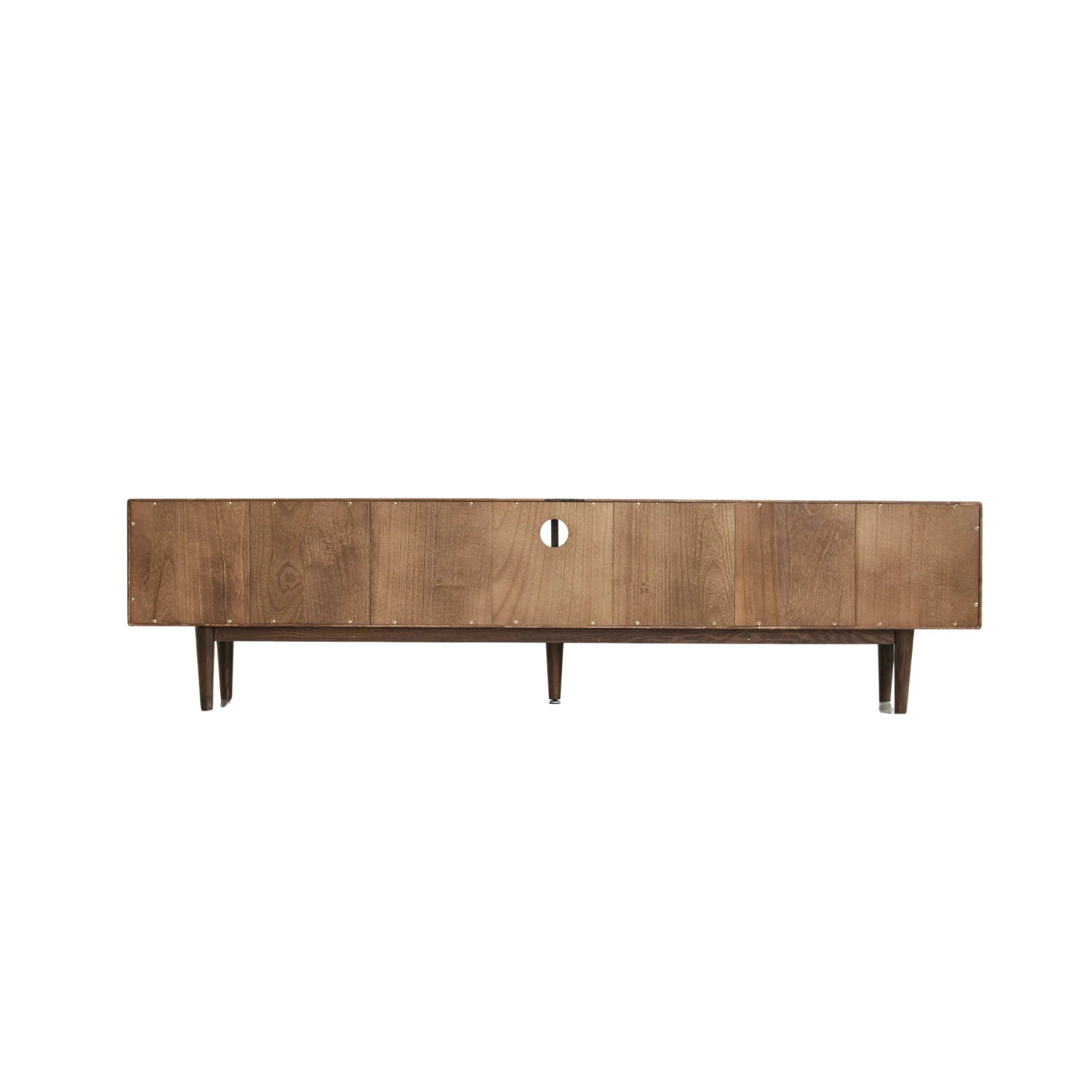 Solidwood Danya Entertainment Unit with Glass Doors, 200cm