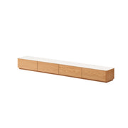Solidwood Hemura Entertainment Unit with Sintered Stone Top, 240cm