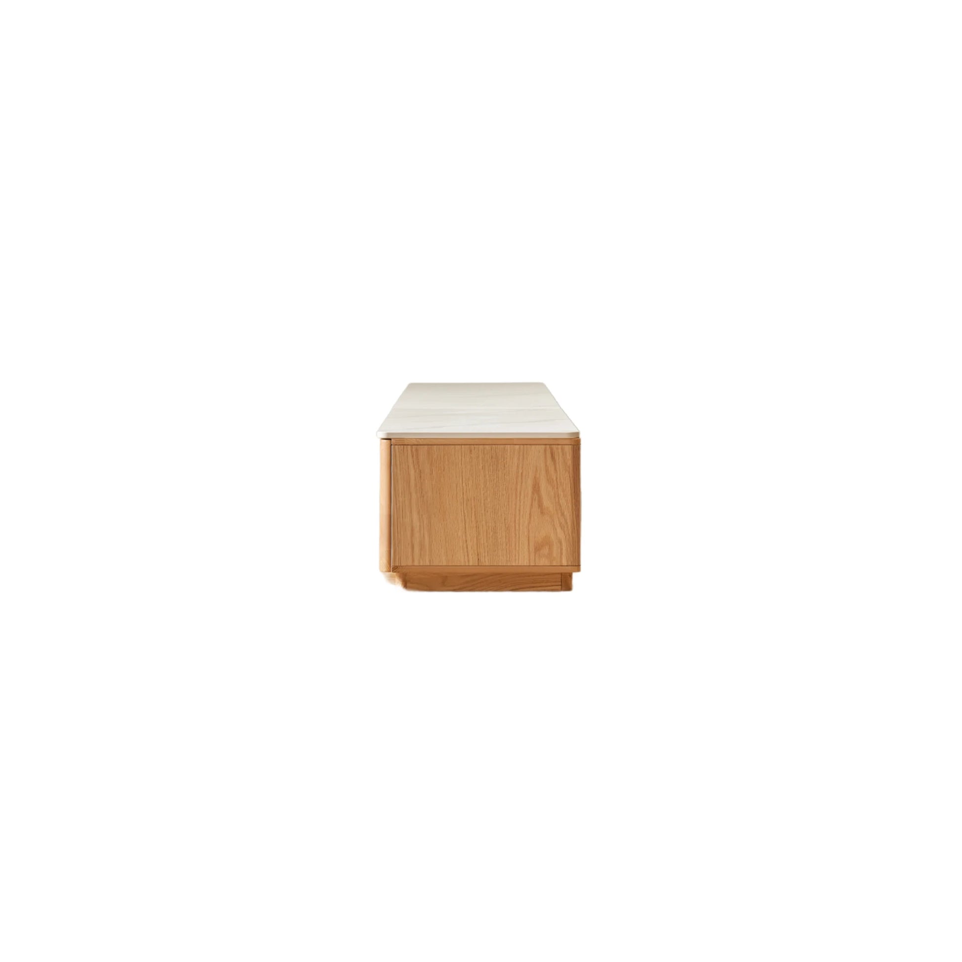 Solidwood Hemura Entertainment Unit with Sintered Stone Top, 300cm