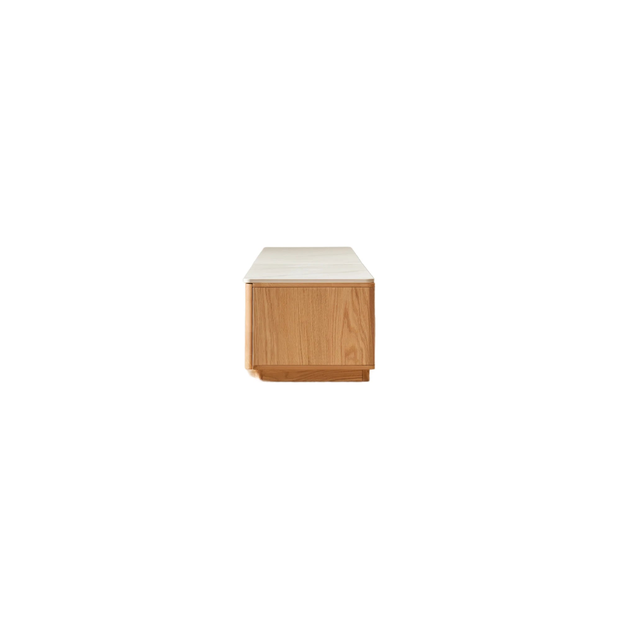 Solidwood Hemura Entertainment Unit with Sintered Stone Top, 300cm