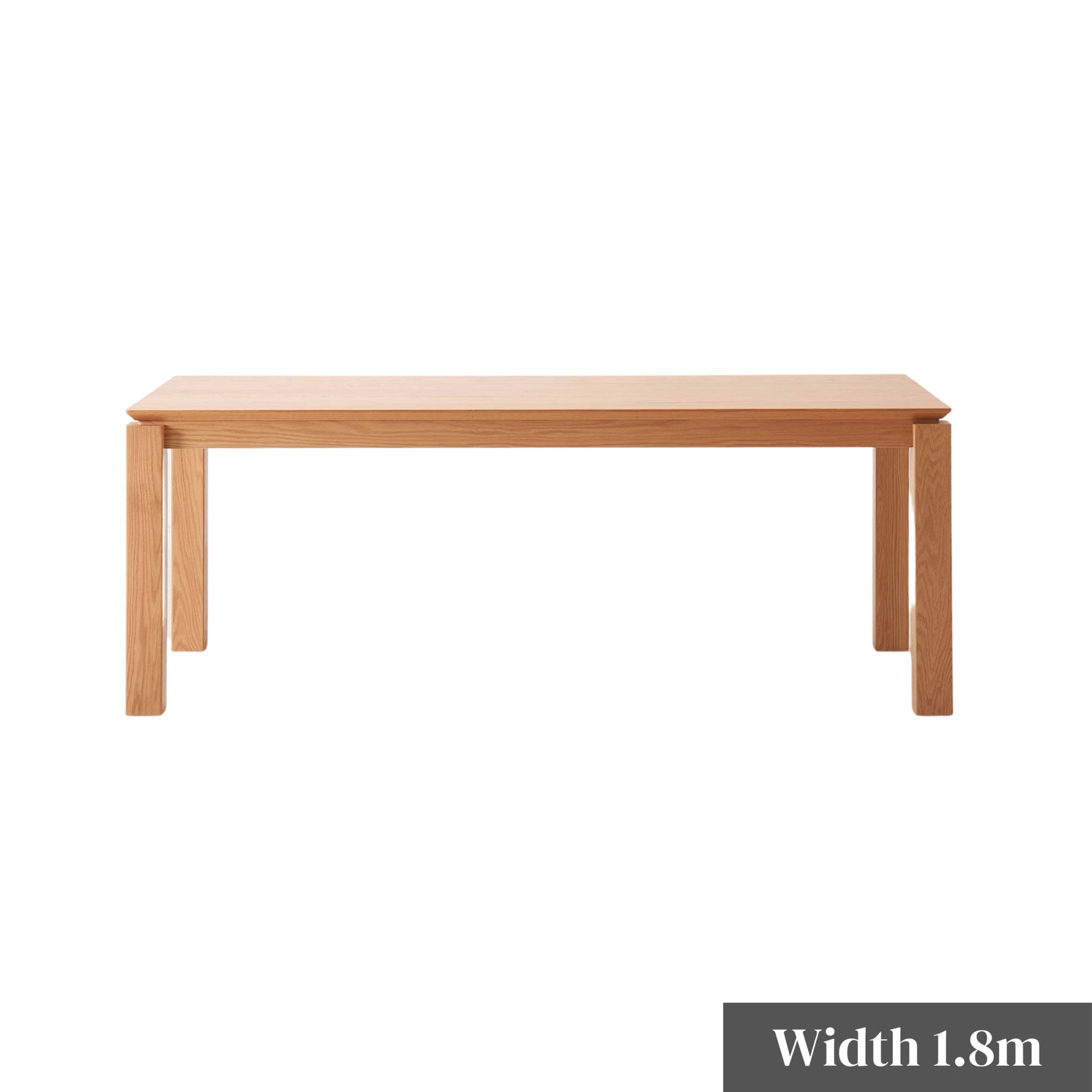 Solidwood Hemura Dining Table, Natural Wood