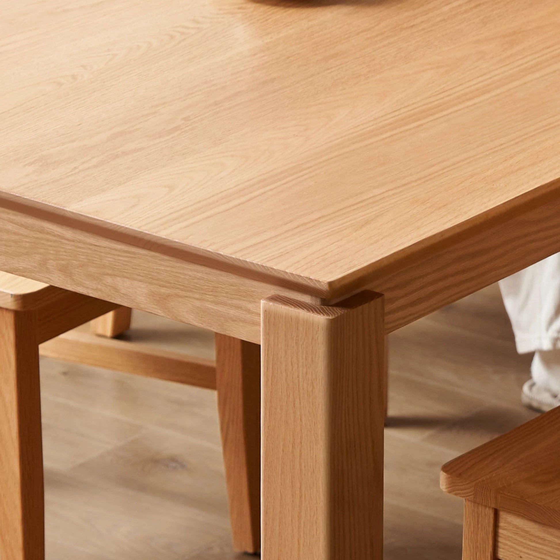 Solidwood Hemura Dining Table, Natural Wood