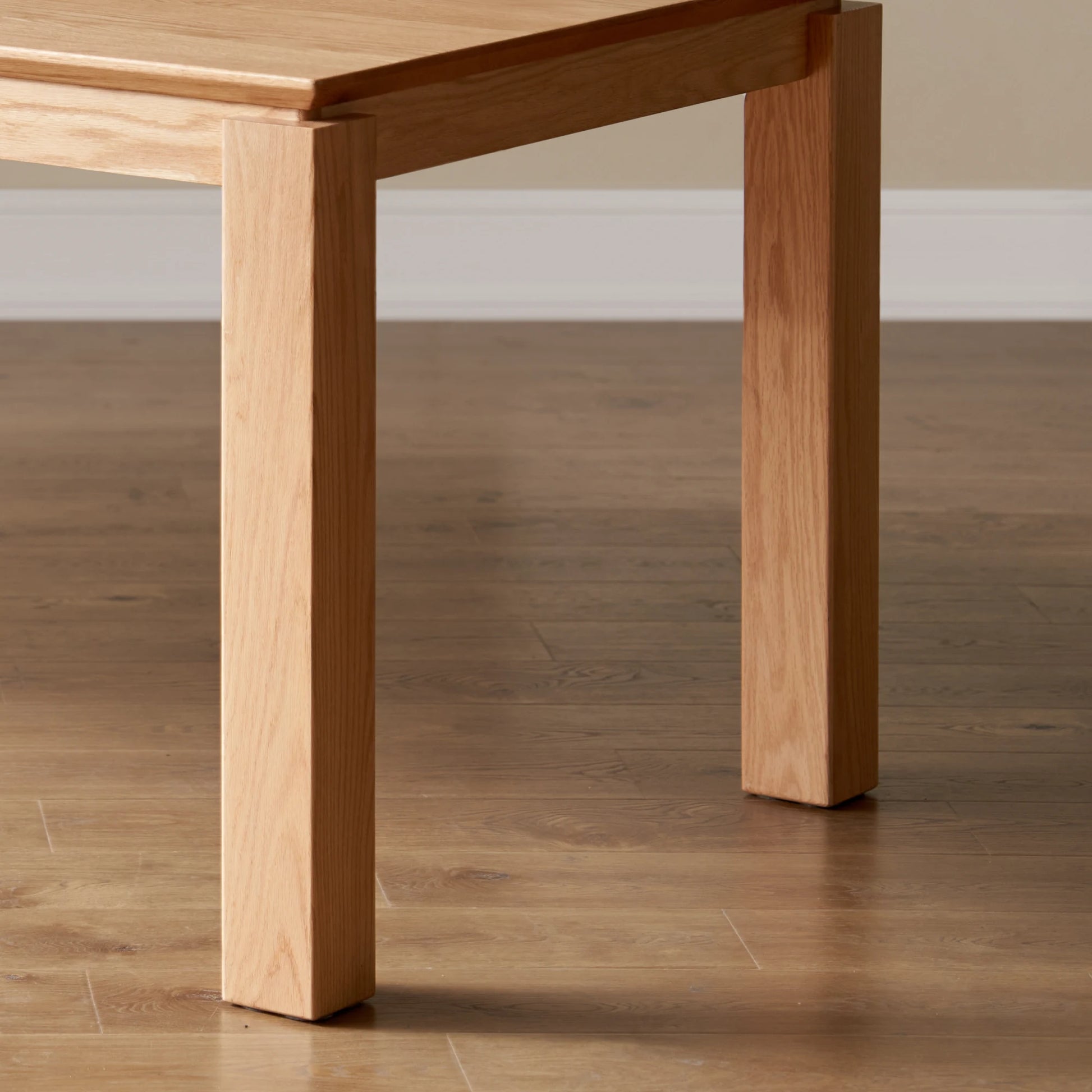 Solidwood Hemura Dining Table, Natural Wood