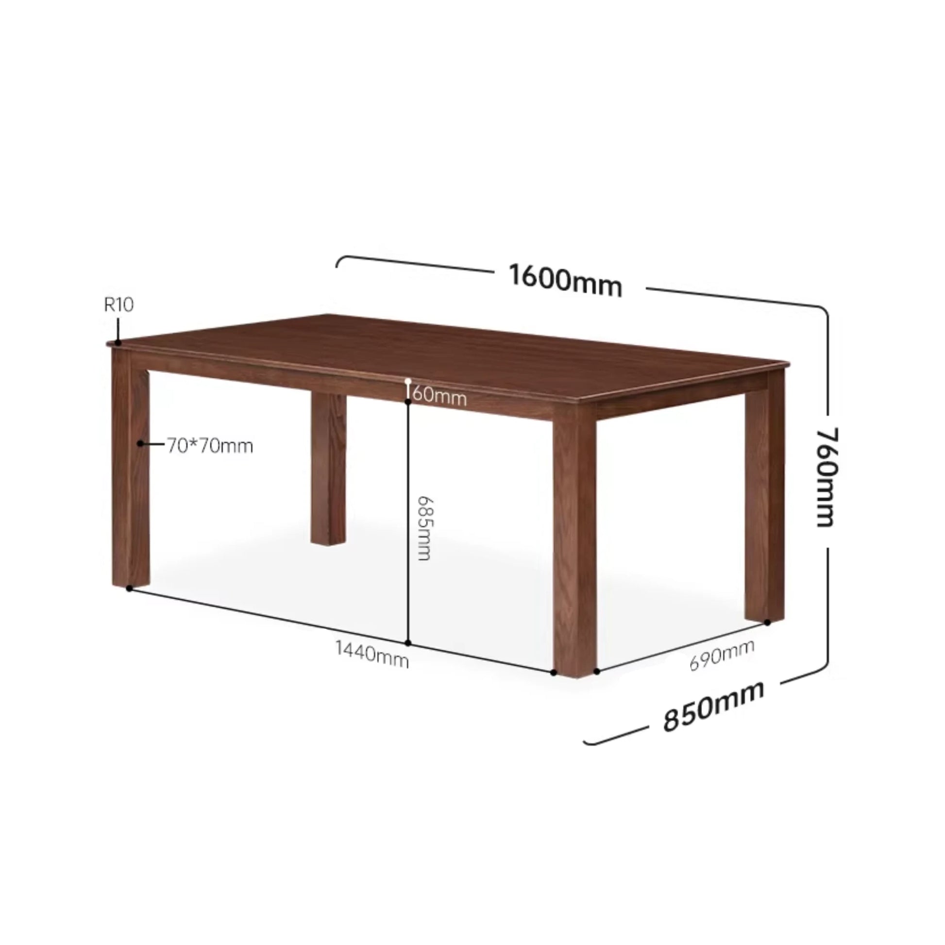 Solidwood Kano Dining Table