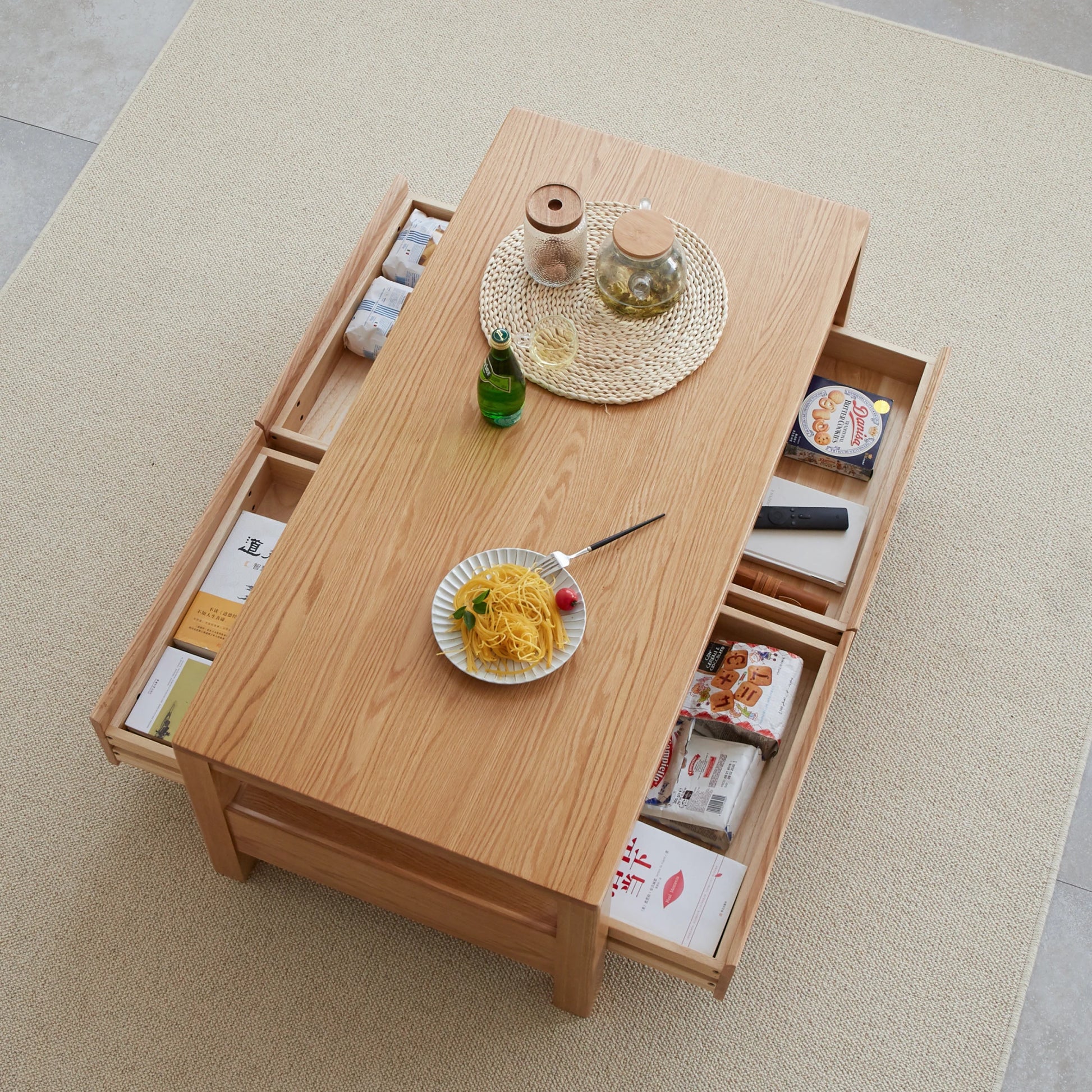 Solidwood Norway Coffee Table, 105x53cm