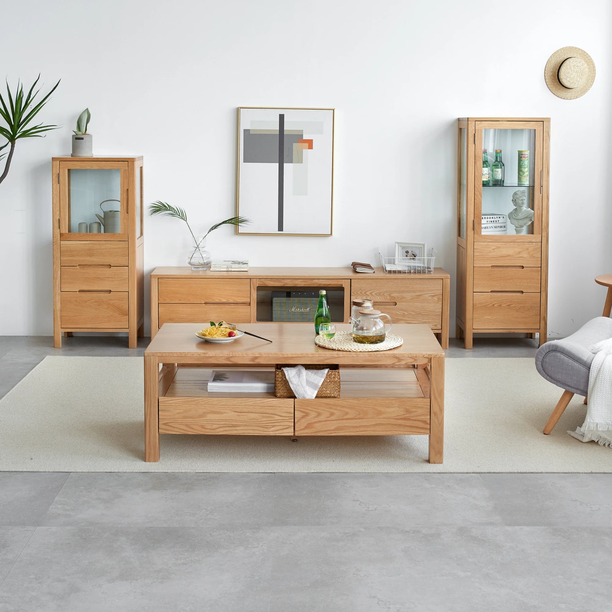 Solidwood Norway Coffee Table, 105x53cm