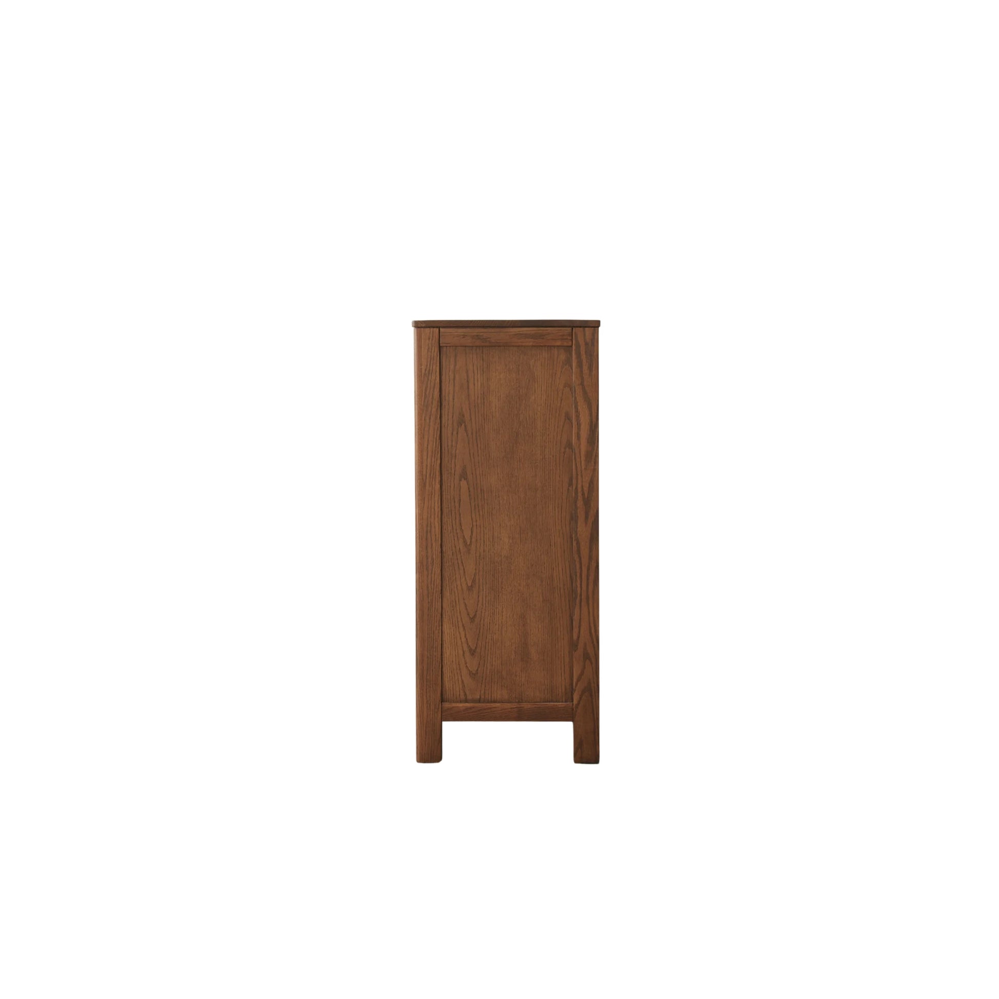Solidwood Norway Chest of 6 Drawers, 120x40CM, Dark Wood