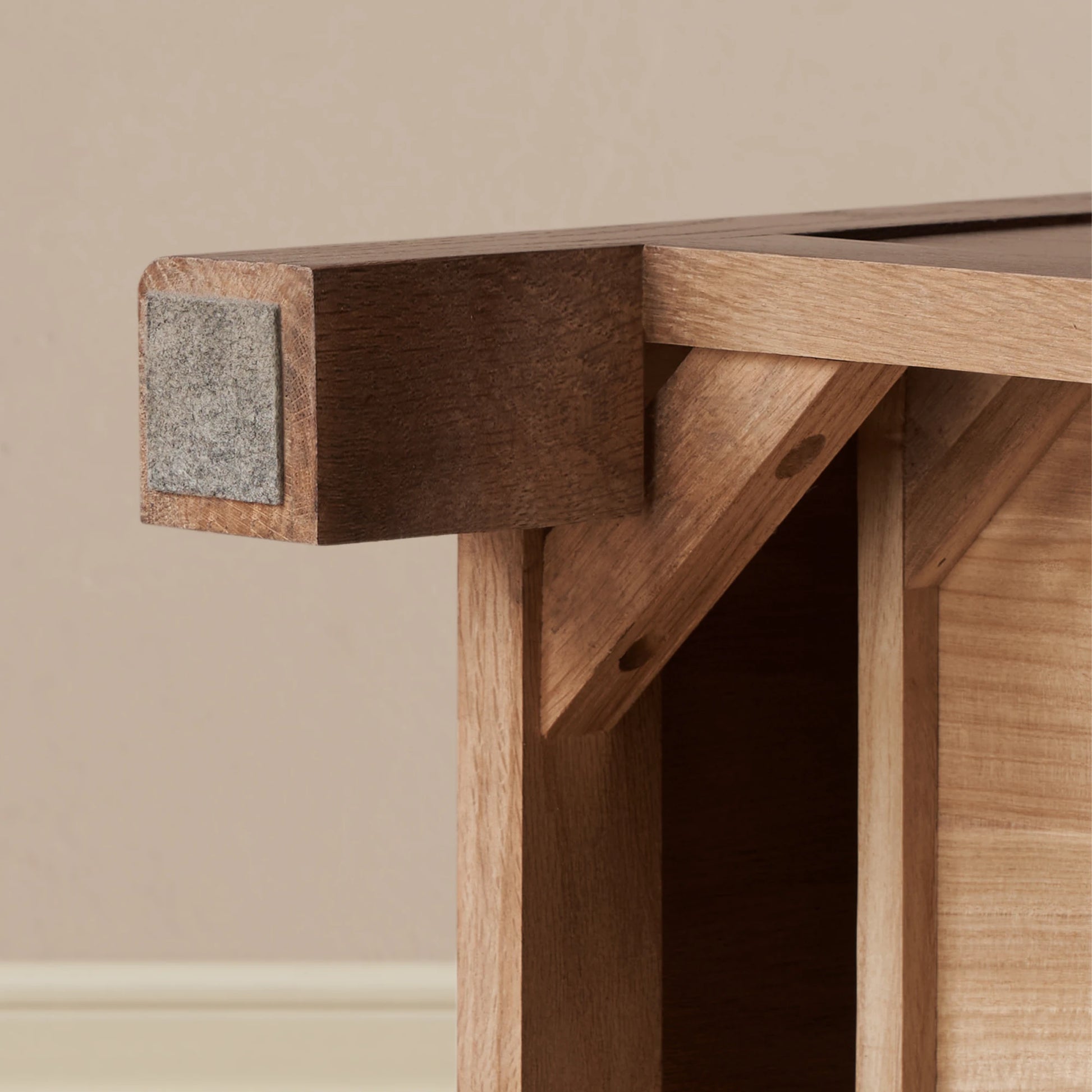 Solidwood Norway Chest of 7 Drawers, 135x40CM, Dark Wood