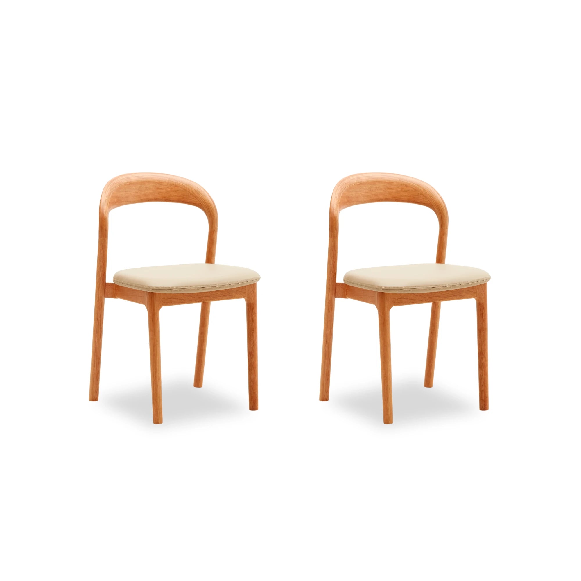 Solidwood Quartz Cherry Dining Chairs, Set of 2