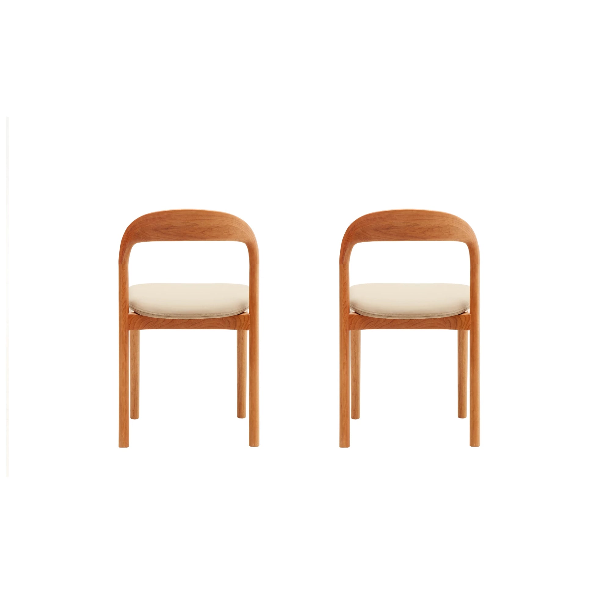 Solidwood Quartz Cherry Dining Chairs, Set of 2