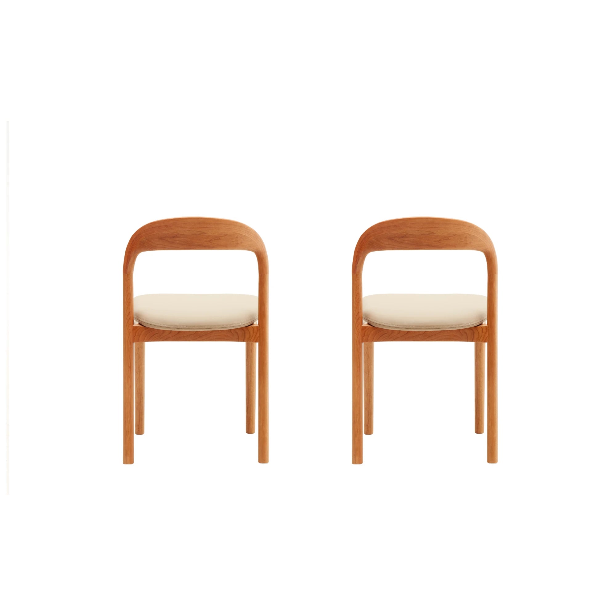 Solidwood Quartz Cherry Dining Chairs, Set of 2