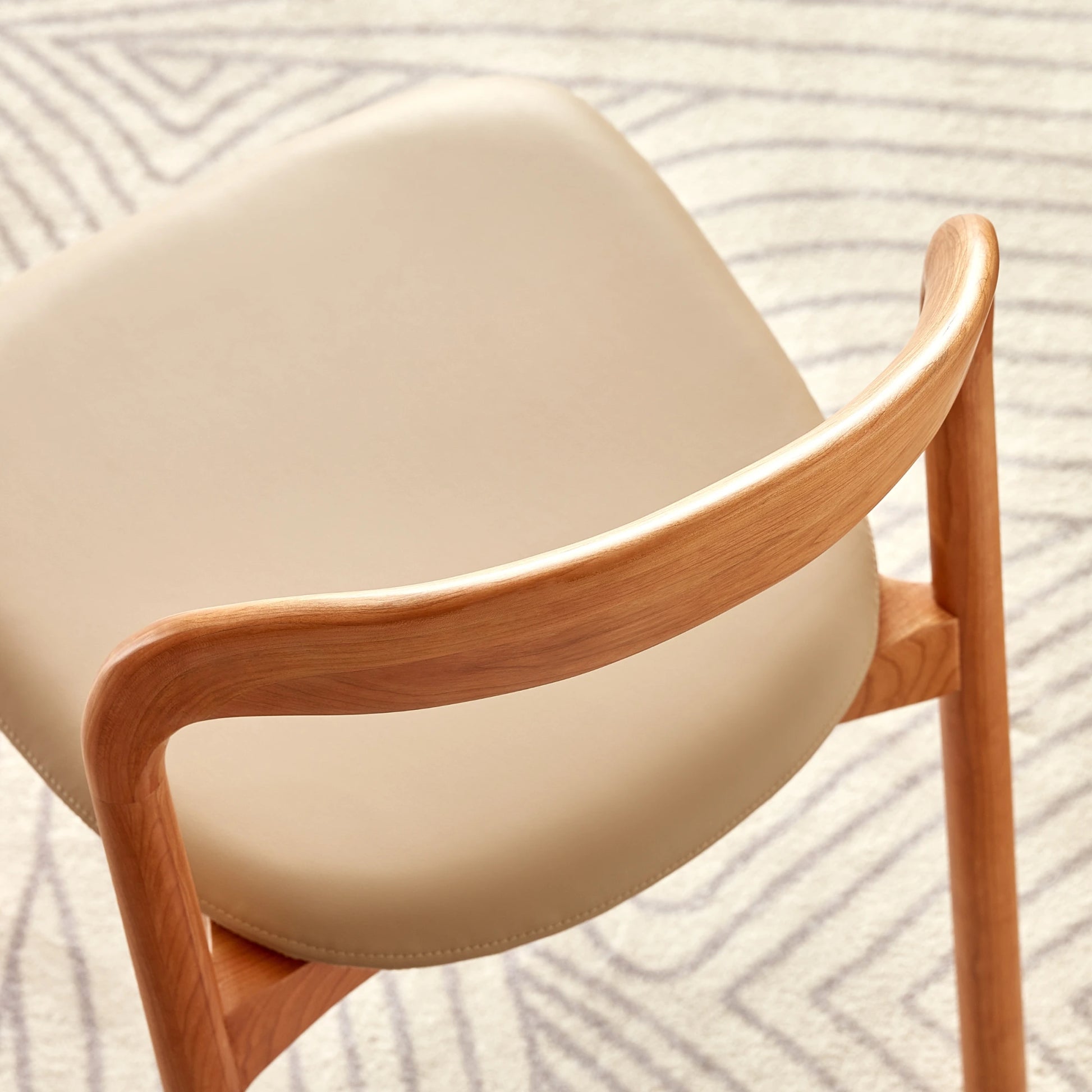 Solidwood Quartz Cherry Dining Chairs, Set of 2