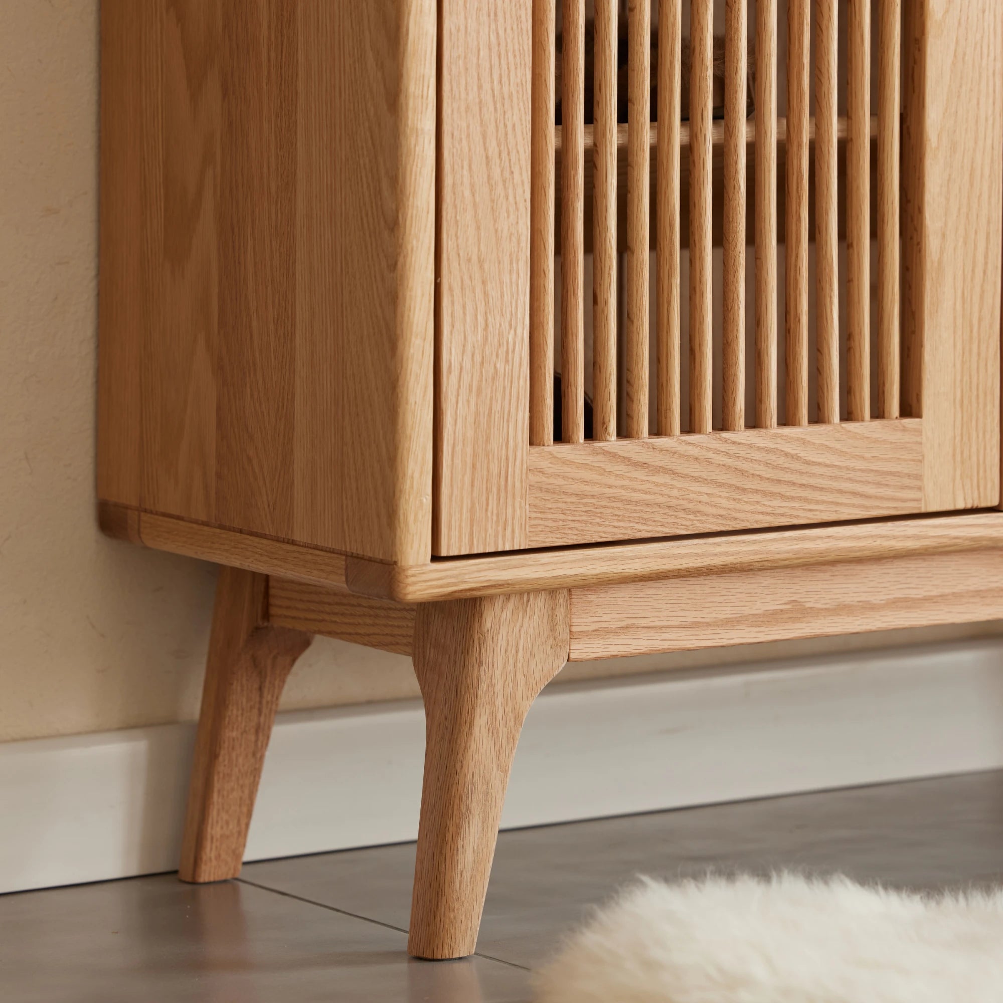 Solidwood Santa Rosa Shoe Cabinet with Drawers, 140cm