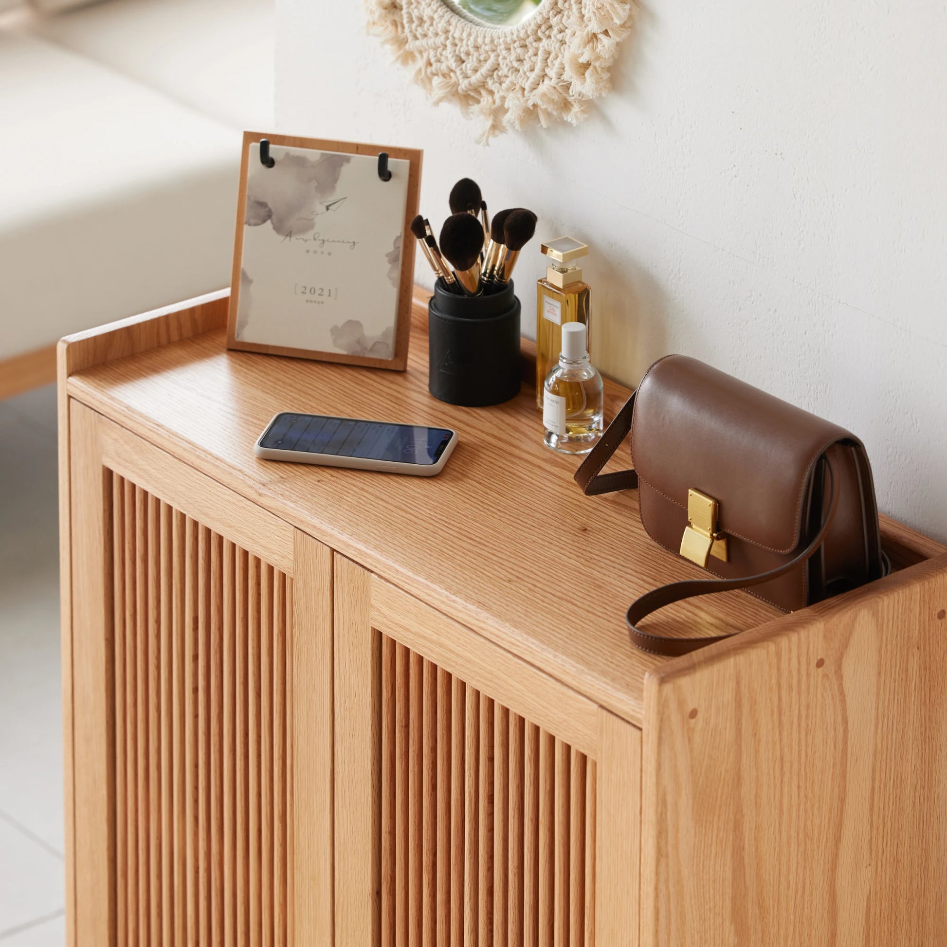 Solidwood Santa Rosa Shoe Cabinet, 80cm
