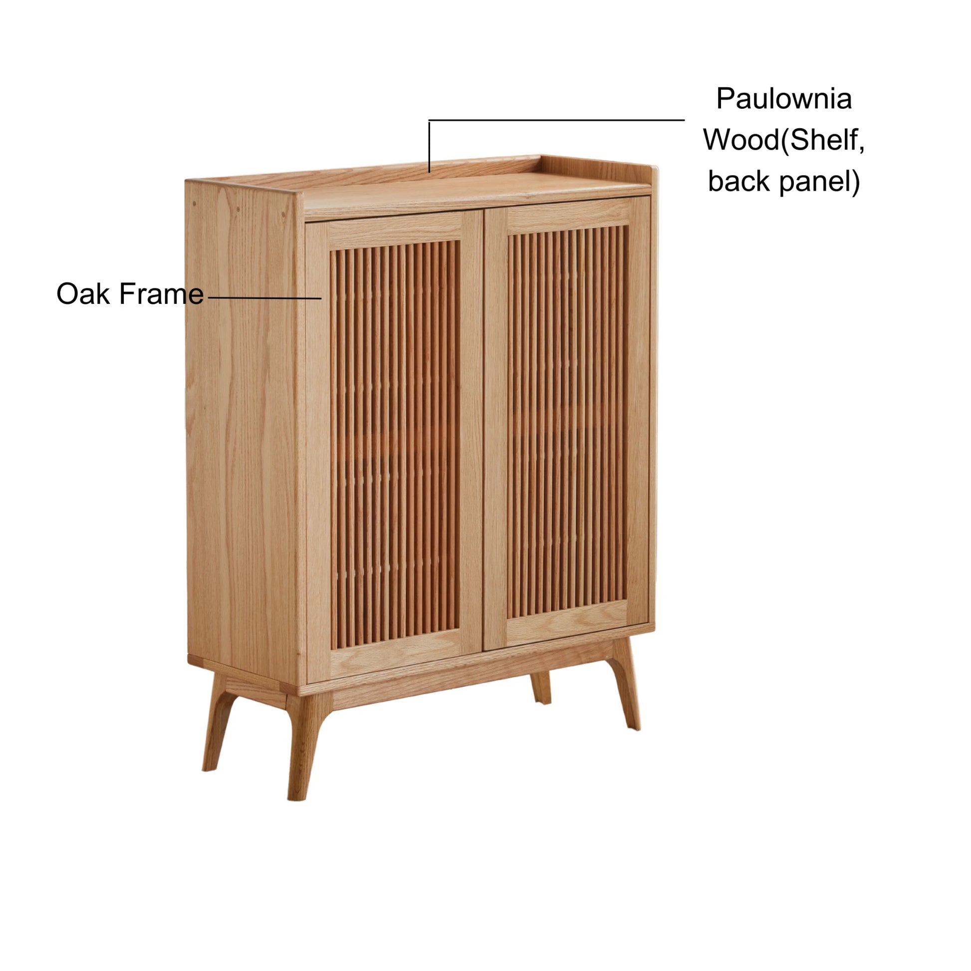Solidwood Santa Rosa Shoe Cabinet, 80cm