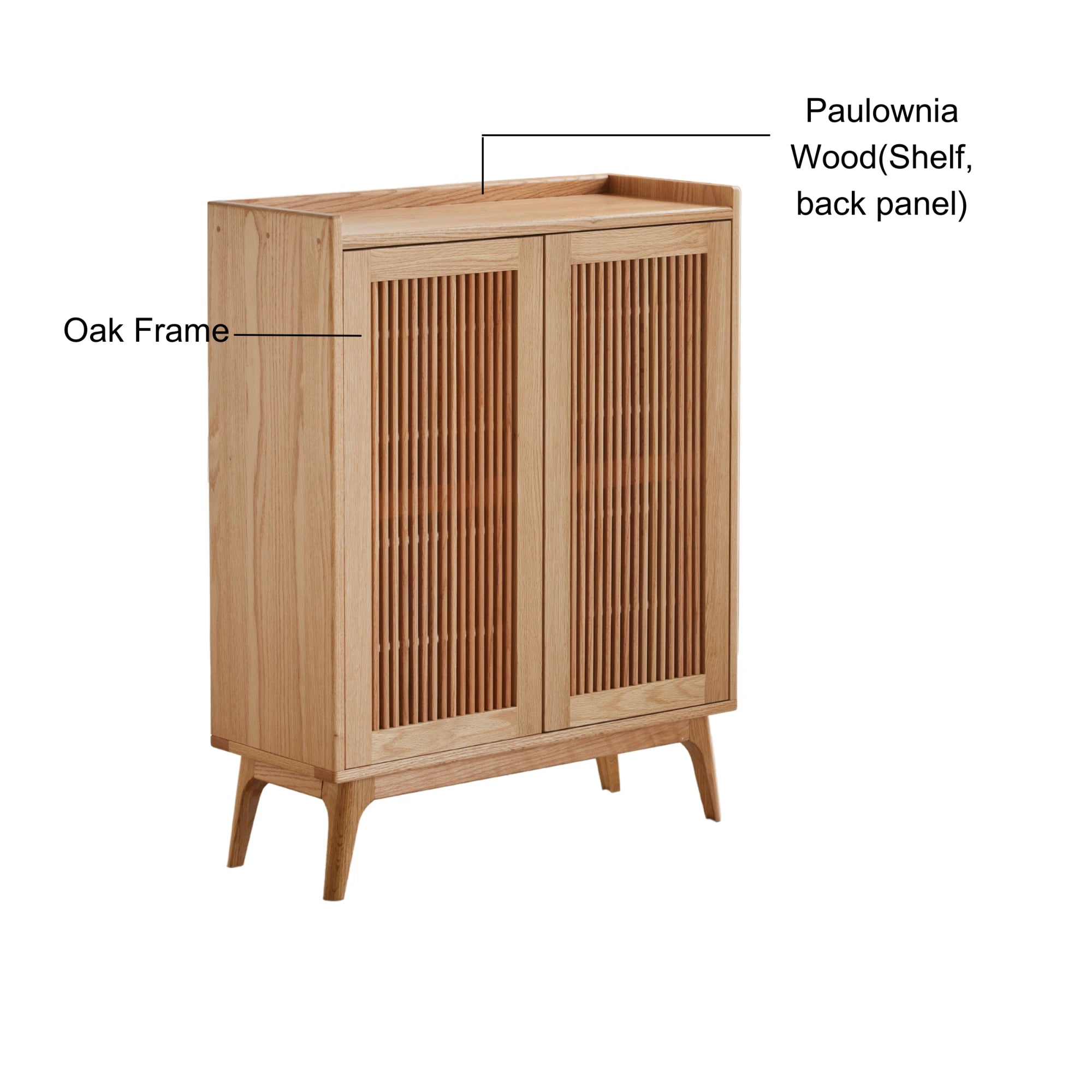 Solidwood Santa Rosa Shoe Cabinet, 80cm
