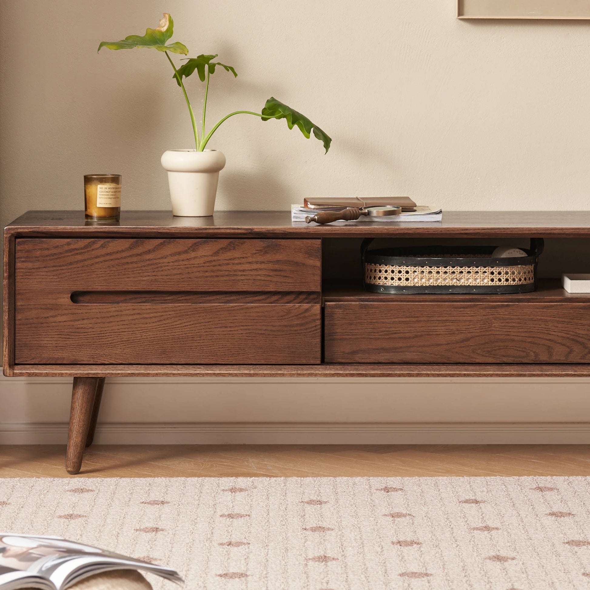 Solidwood Santa Rosa Entertainment Unit, 200cm