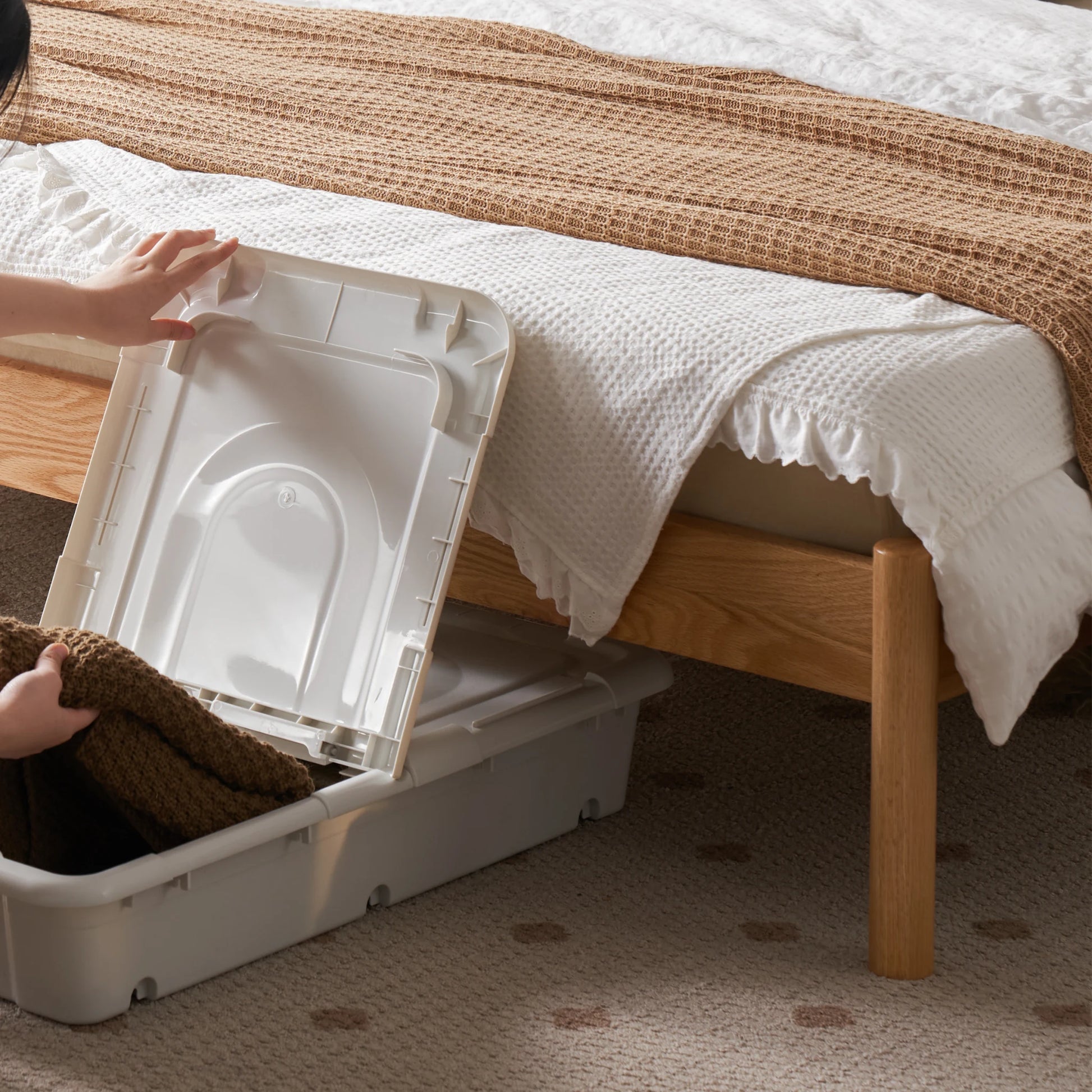 Solidwood Santa Rosa Bed Frame, Natural Wood