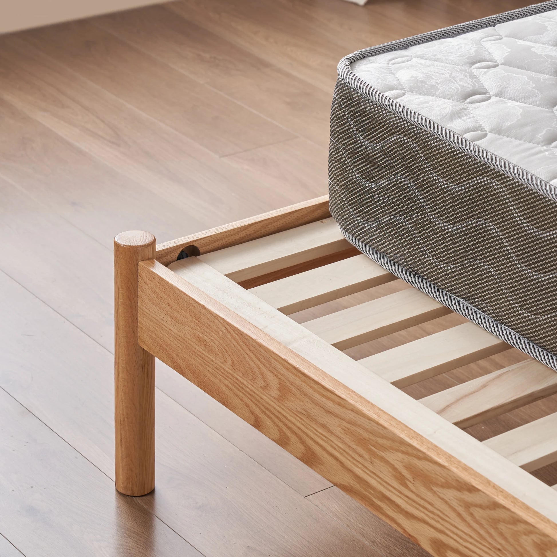 Solidwood Santa Rosa Bed Frame, Natural Wood