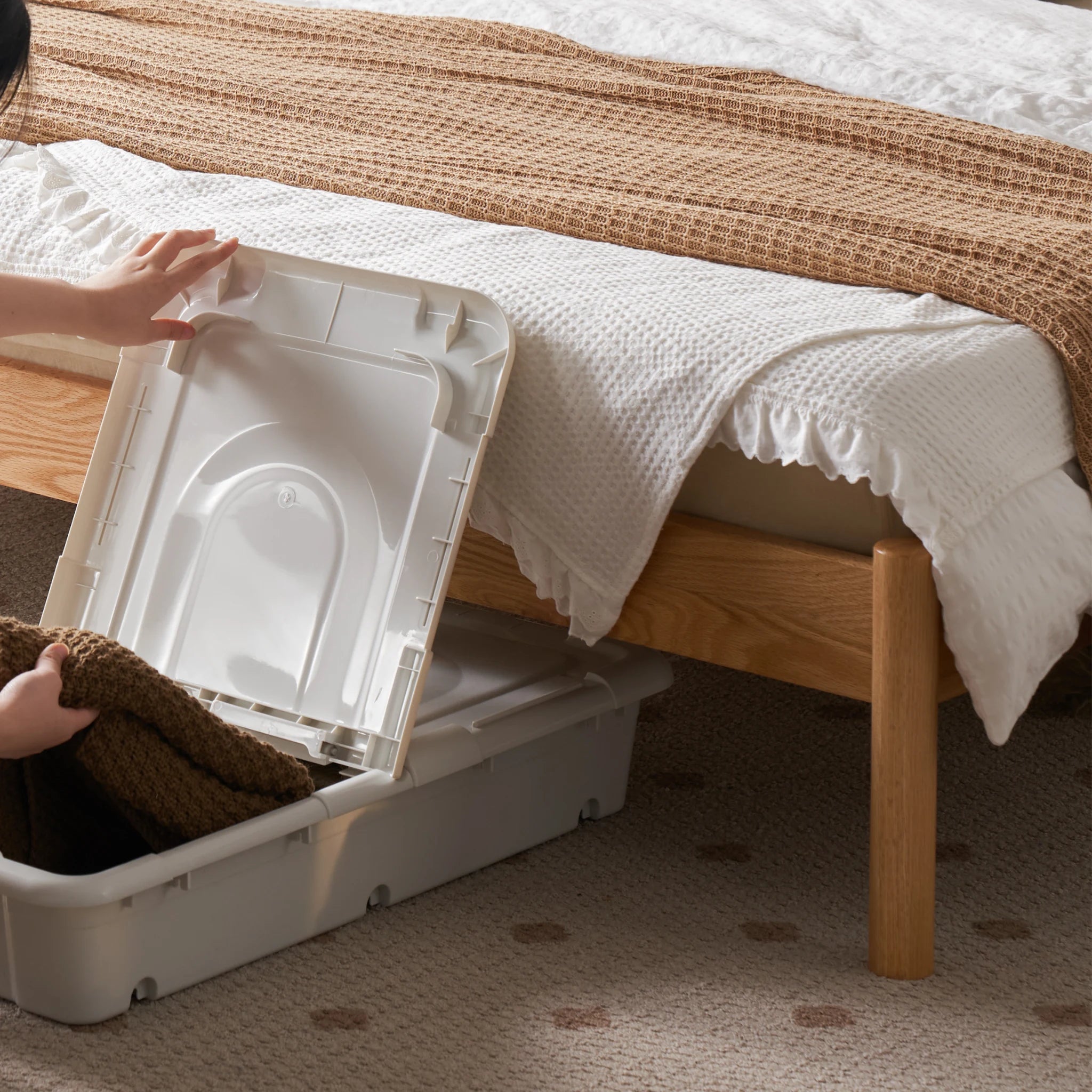 Solidwood Santa Rosa Bed Frame, Natural Wood