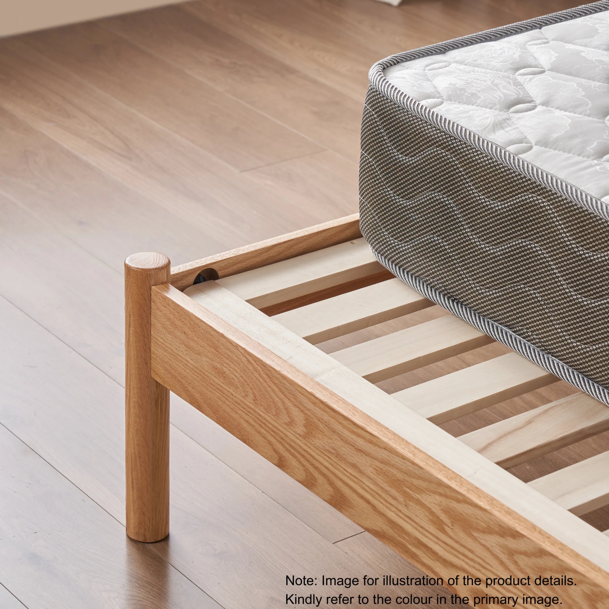 Solidwood Santa Rosa Bed Frame, Dark Wood