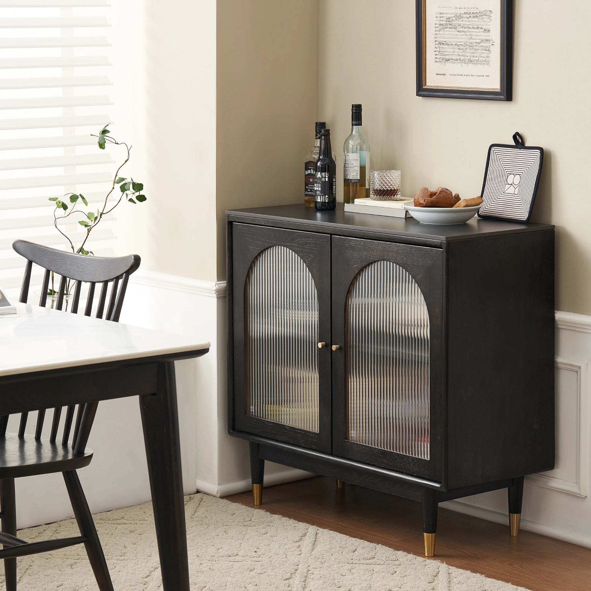 Solidwood Yelant Sideboard, 90cm