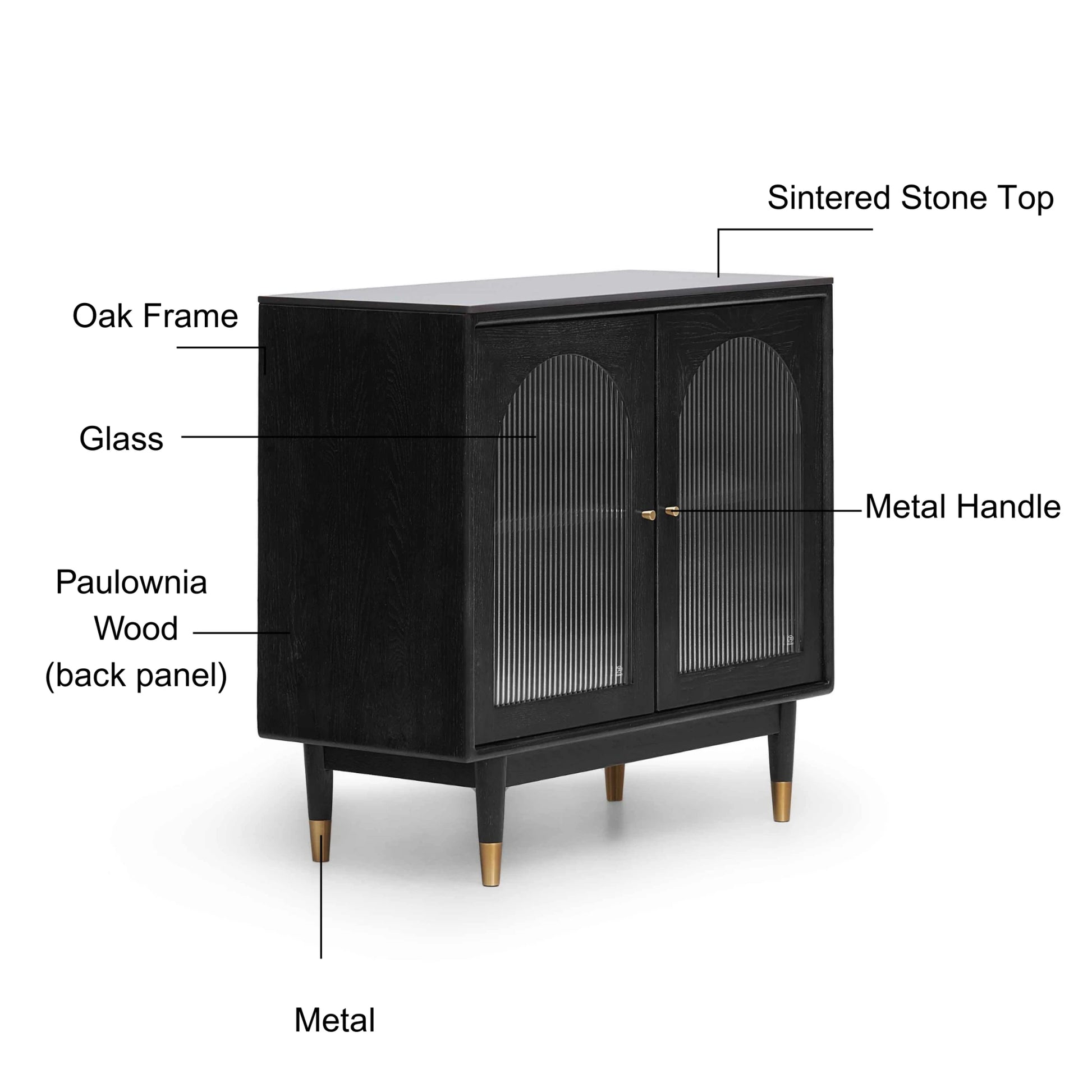 Solidwood Yelant Sideboard, 90cm