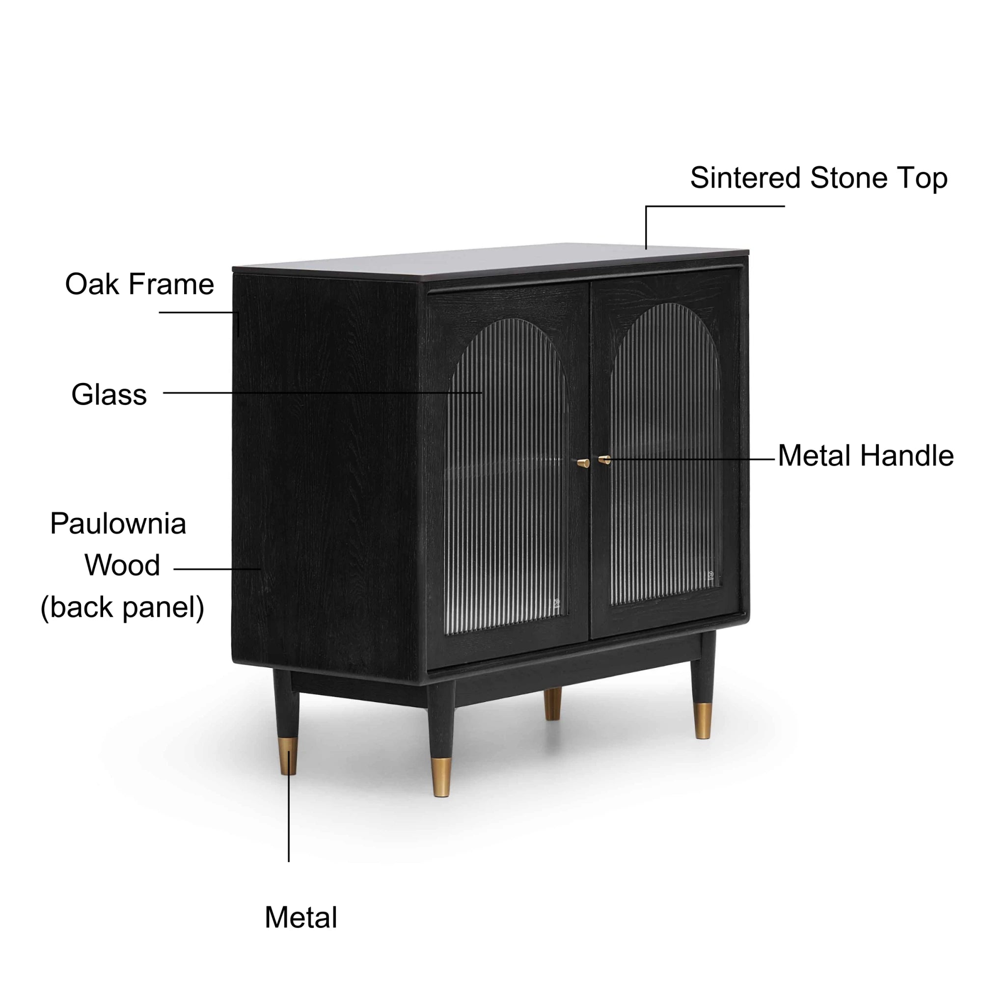 Solidwood Yelant Sideboard, 90cm