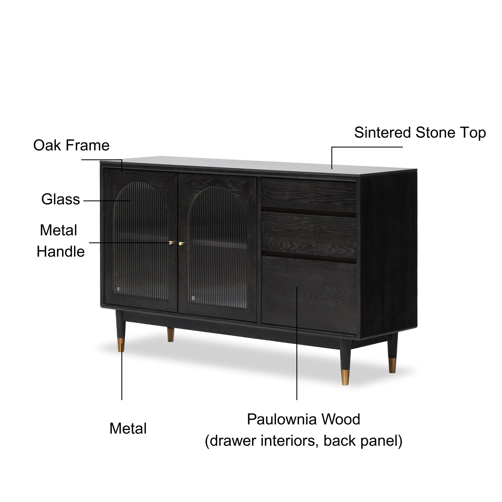 Solidwood Yelant Sideboard, 140cm