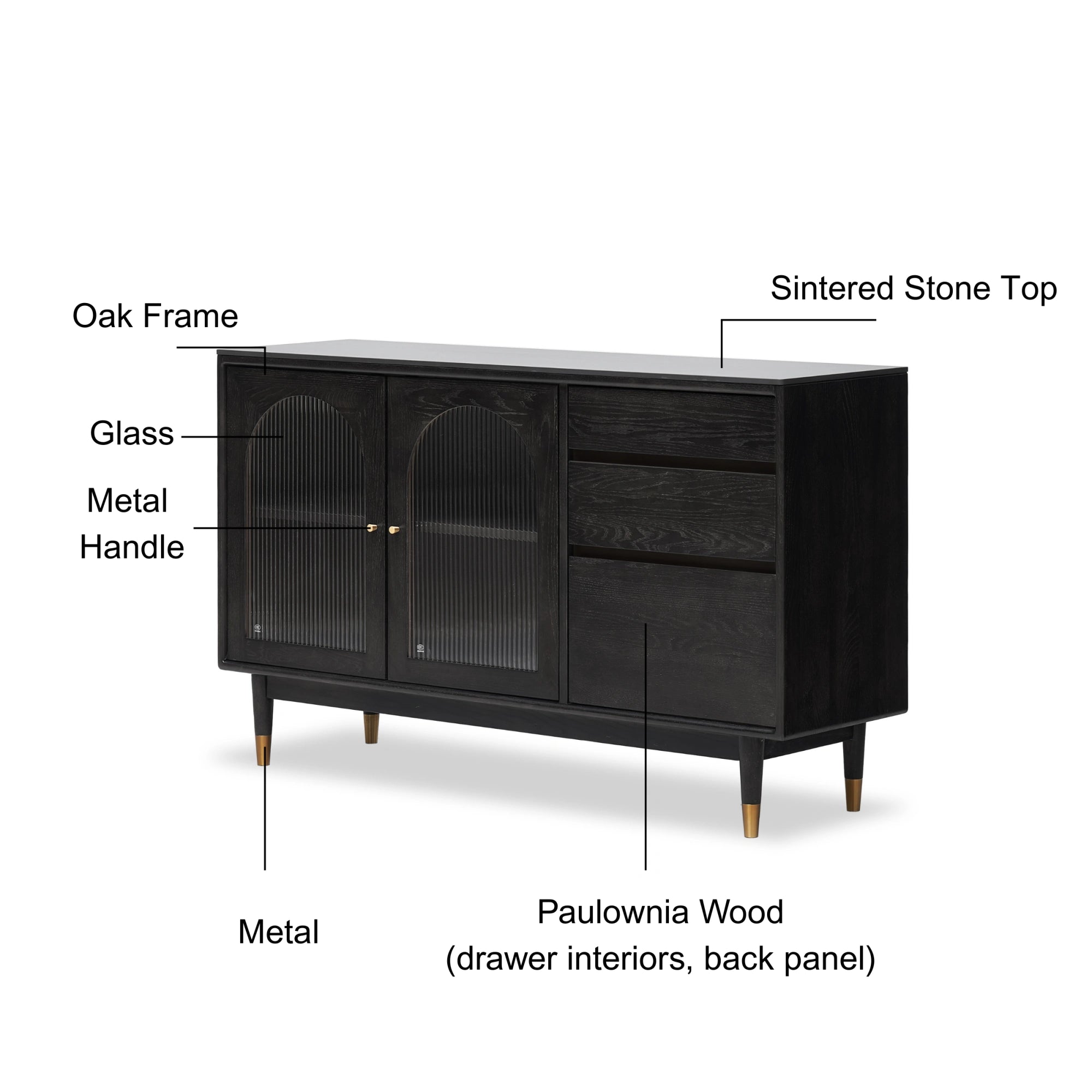Solidwood Yelant Sideboard, 140cm