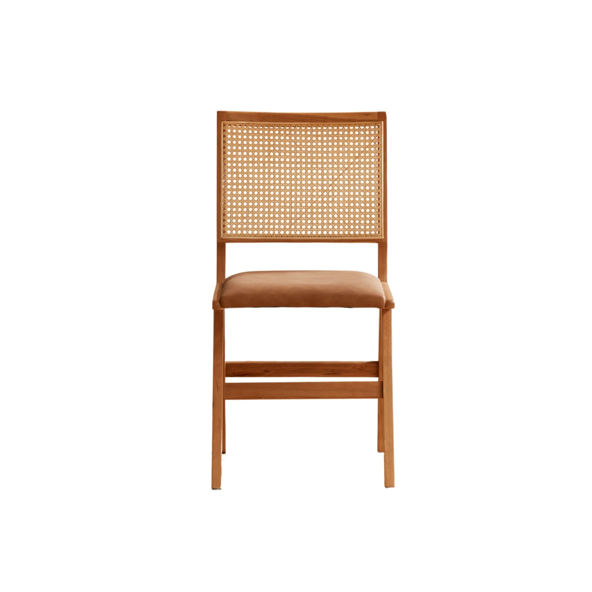 Solidwood Elvoraa Cherry Dining Table Set with 4 Chairs, 200cm