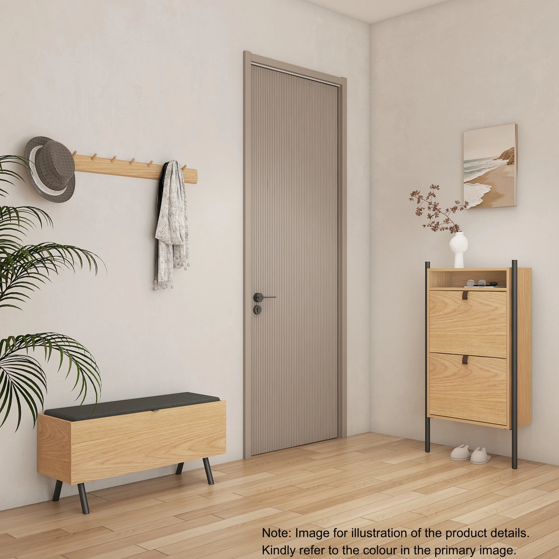 Loft Nordic Shoe Bench with Storage