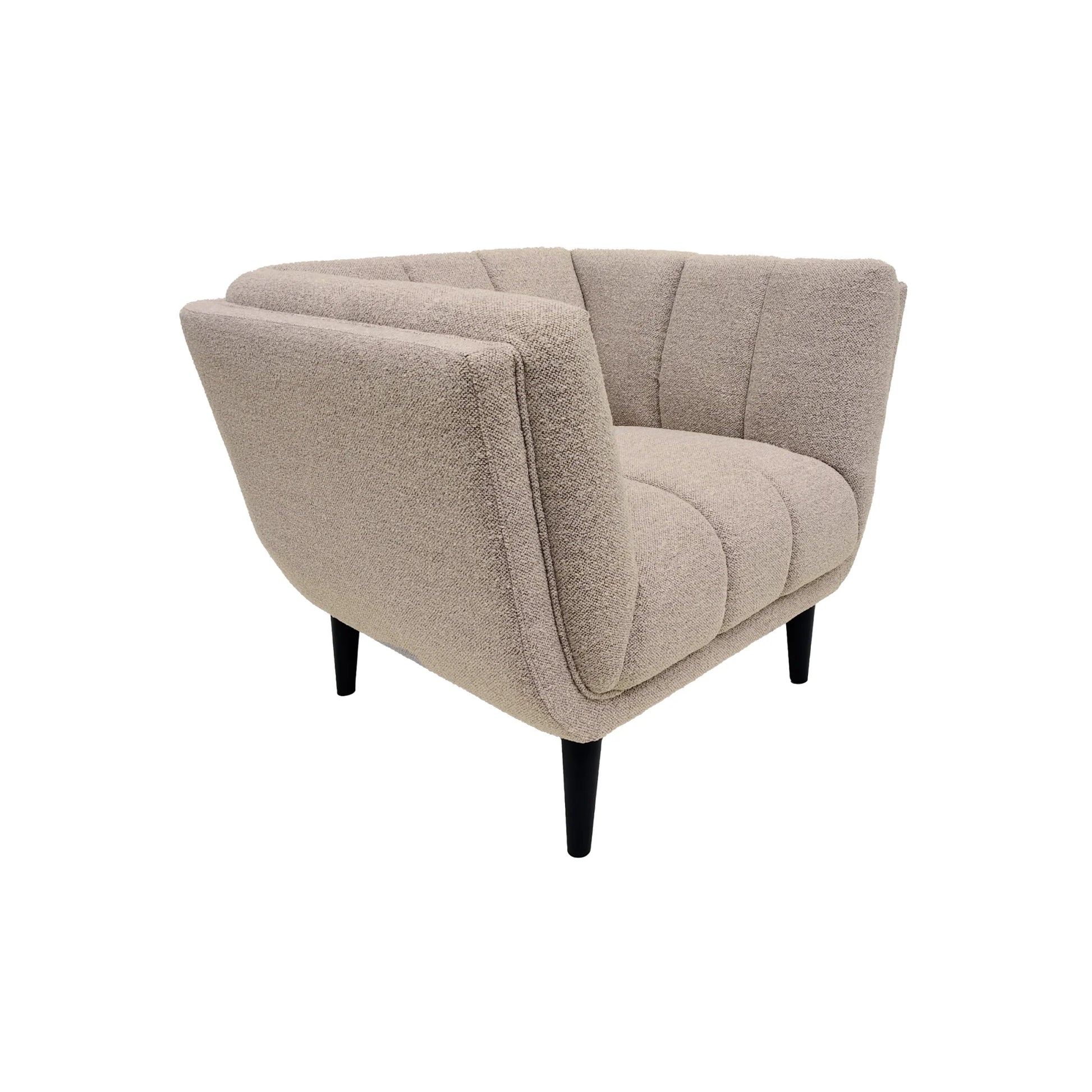 Hjem Design Tampa 1-Seater Sofa, Beige