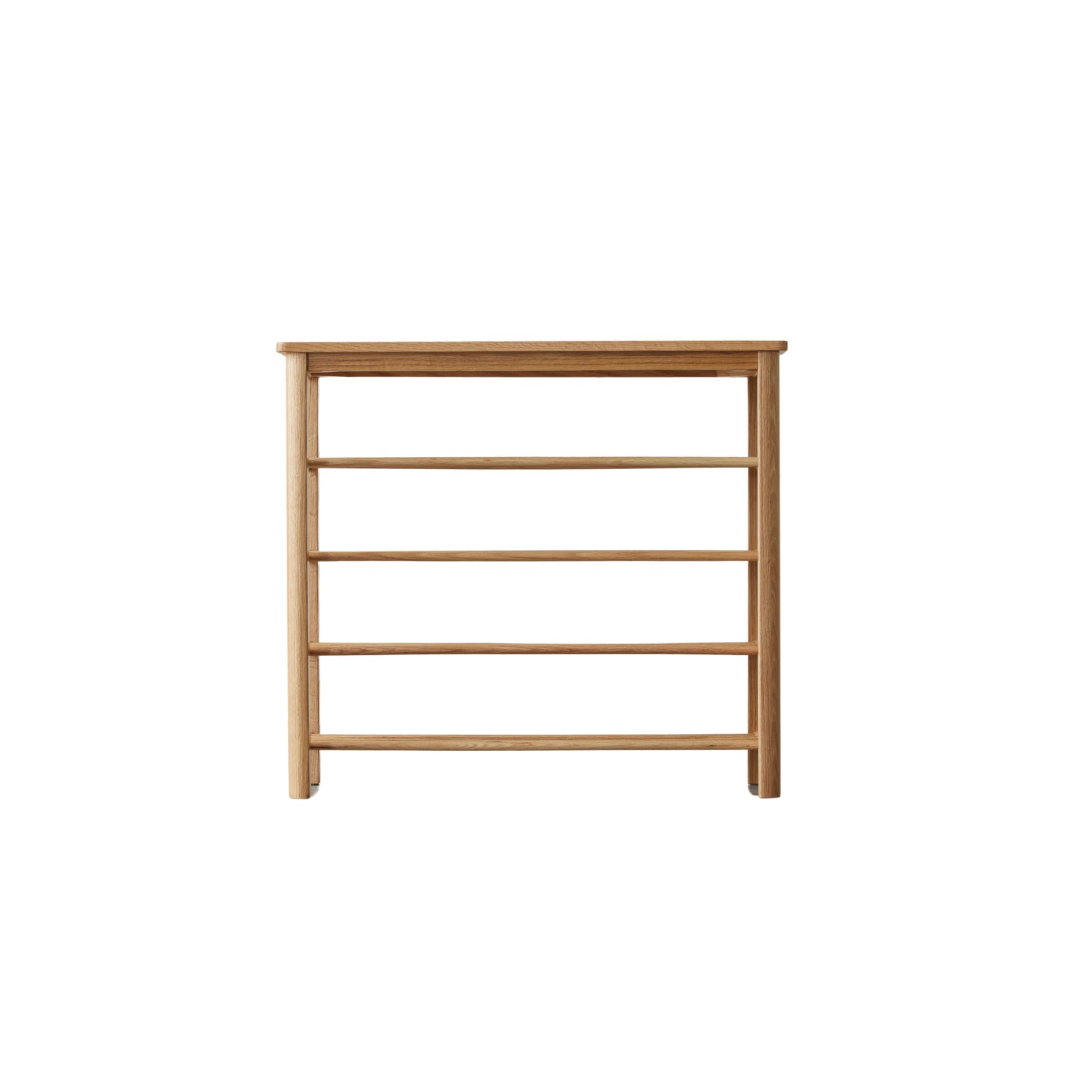 Solidwood Fuji Shoe Bench, 80x30x72cm, Natural Wood