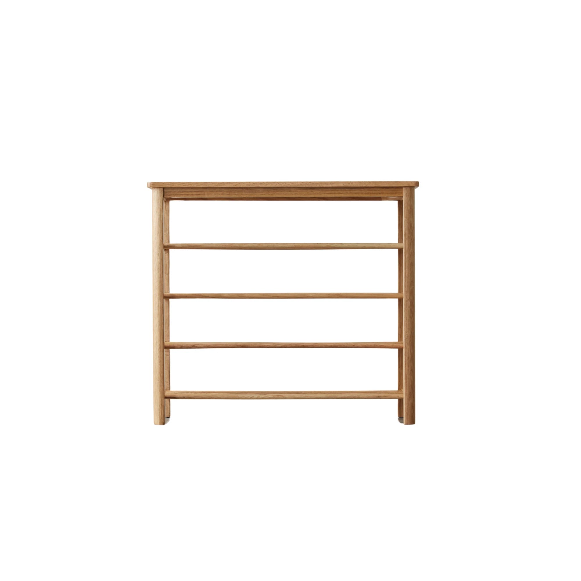 Solidwood Fuji Shoe Bench, 80x30x72cm, Natural Wood