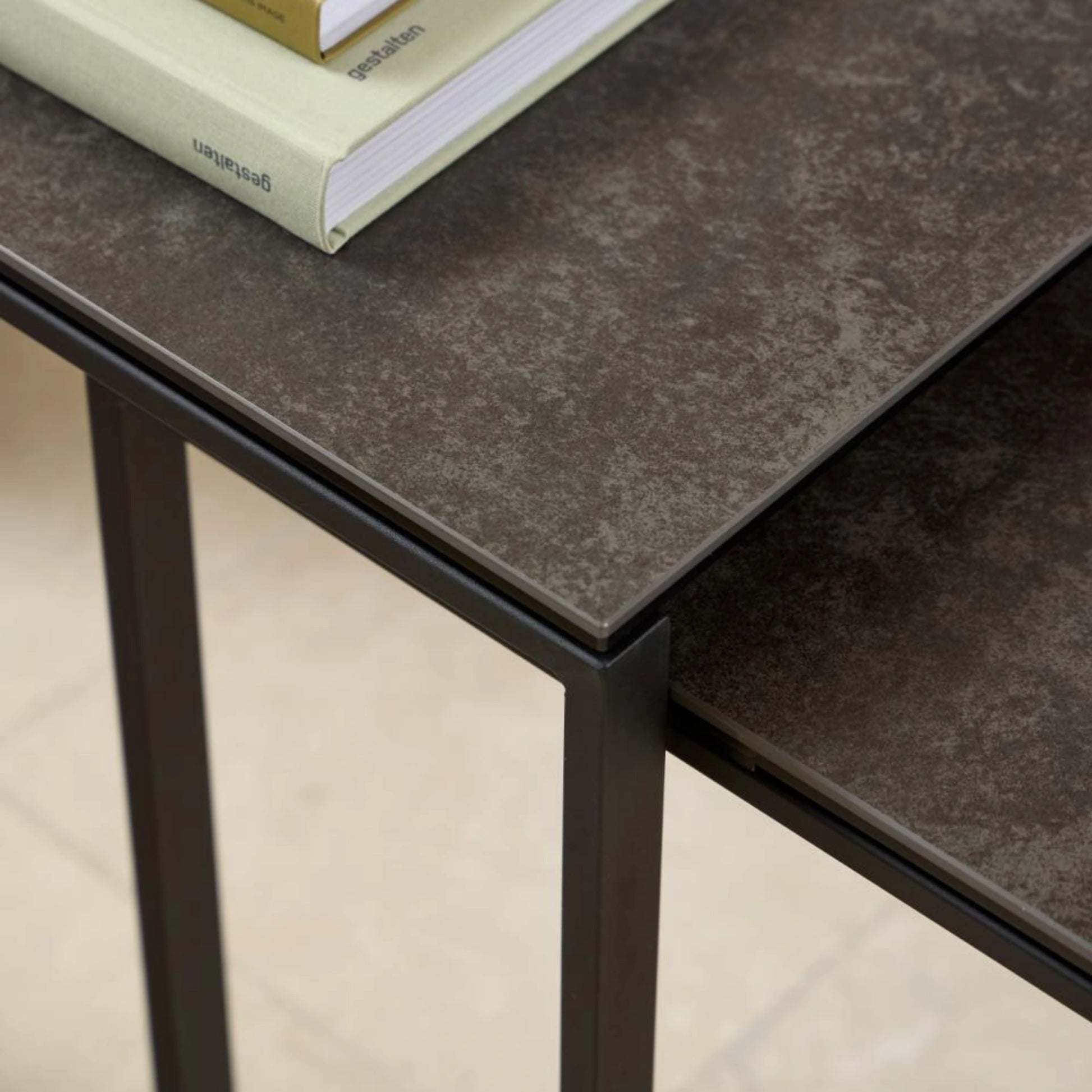 Hjem Design Katrine Square Coffee Table Set