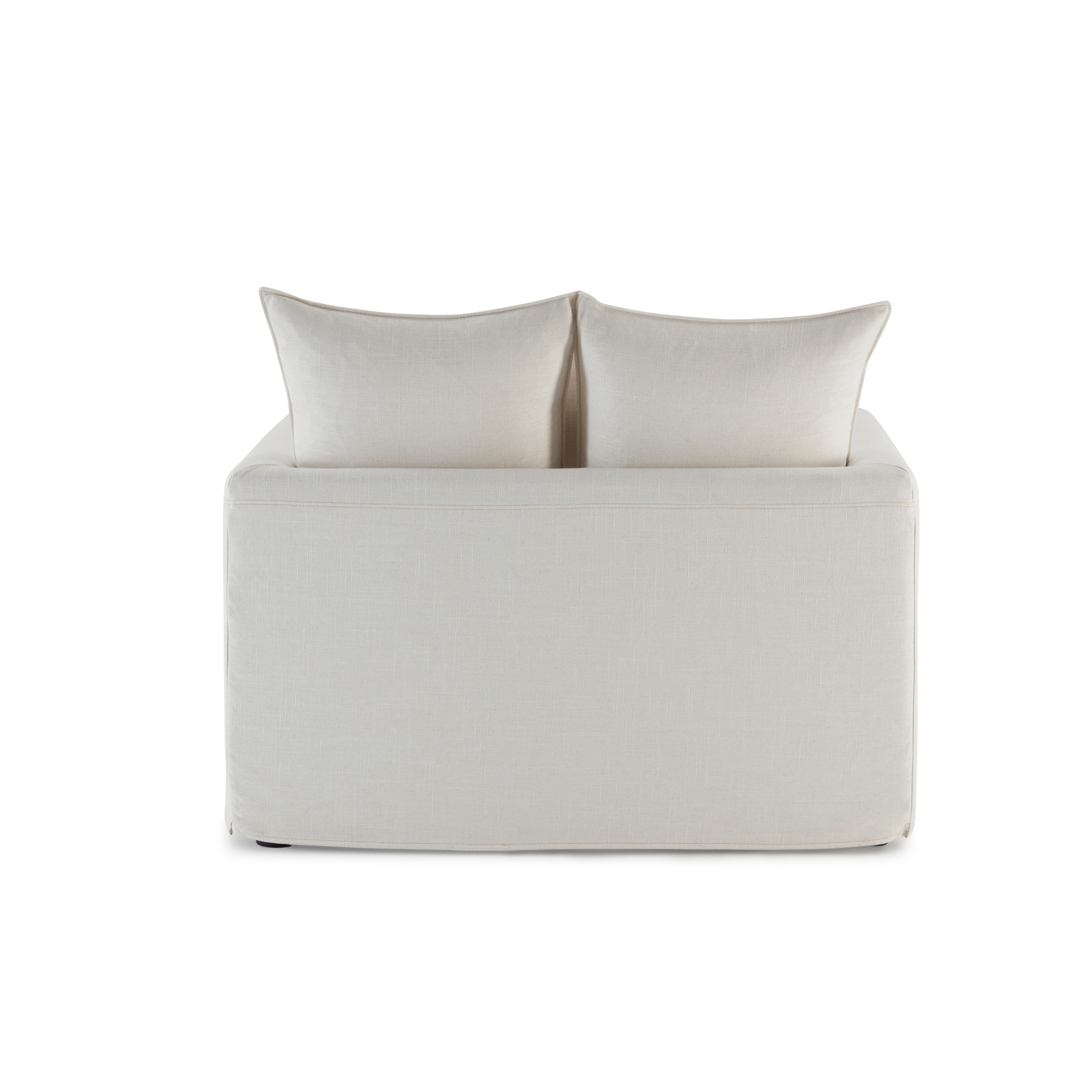 MODE Crepes Linen Armchair, Off-White
