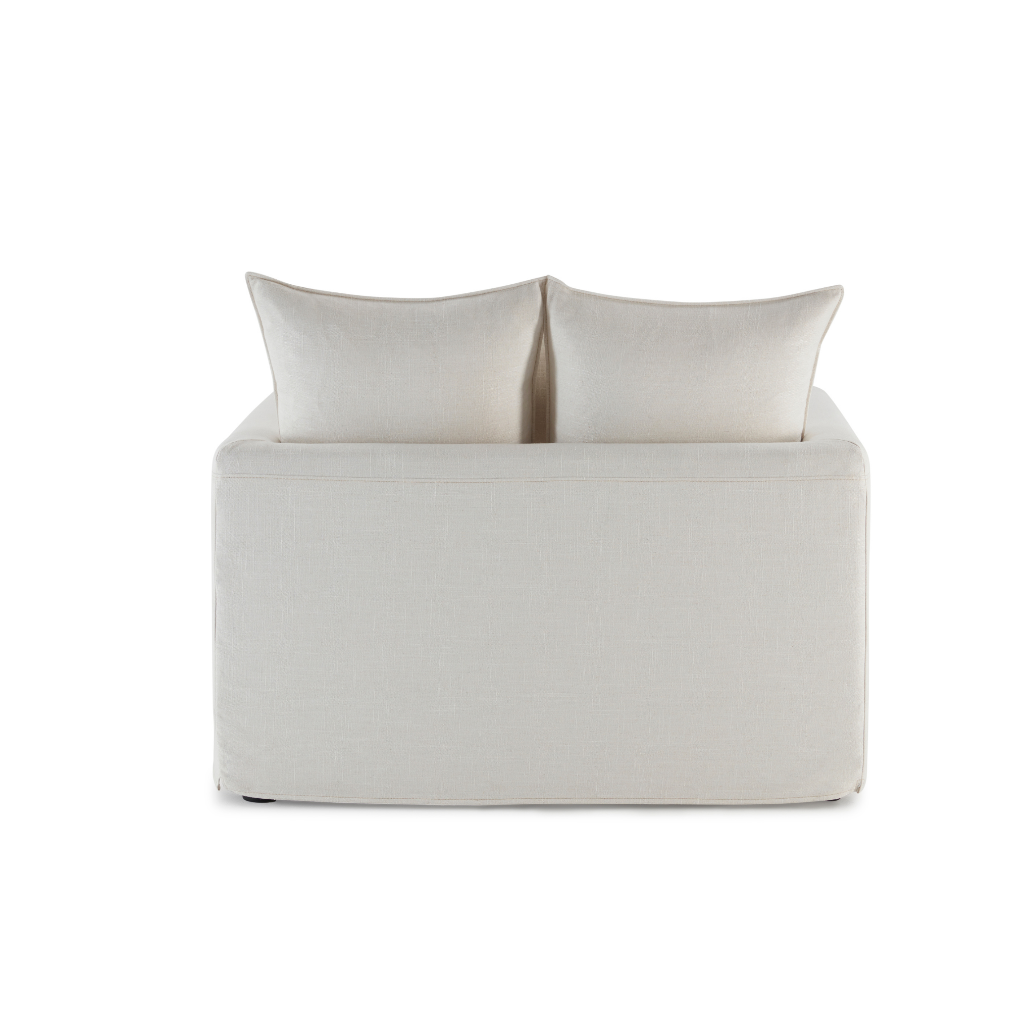 MODE Crepes Linen Armchair, Off-White