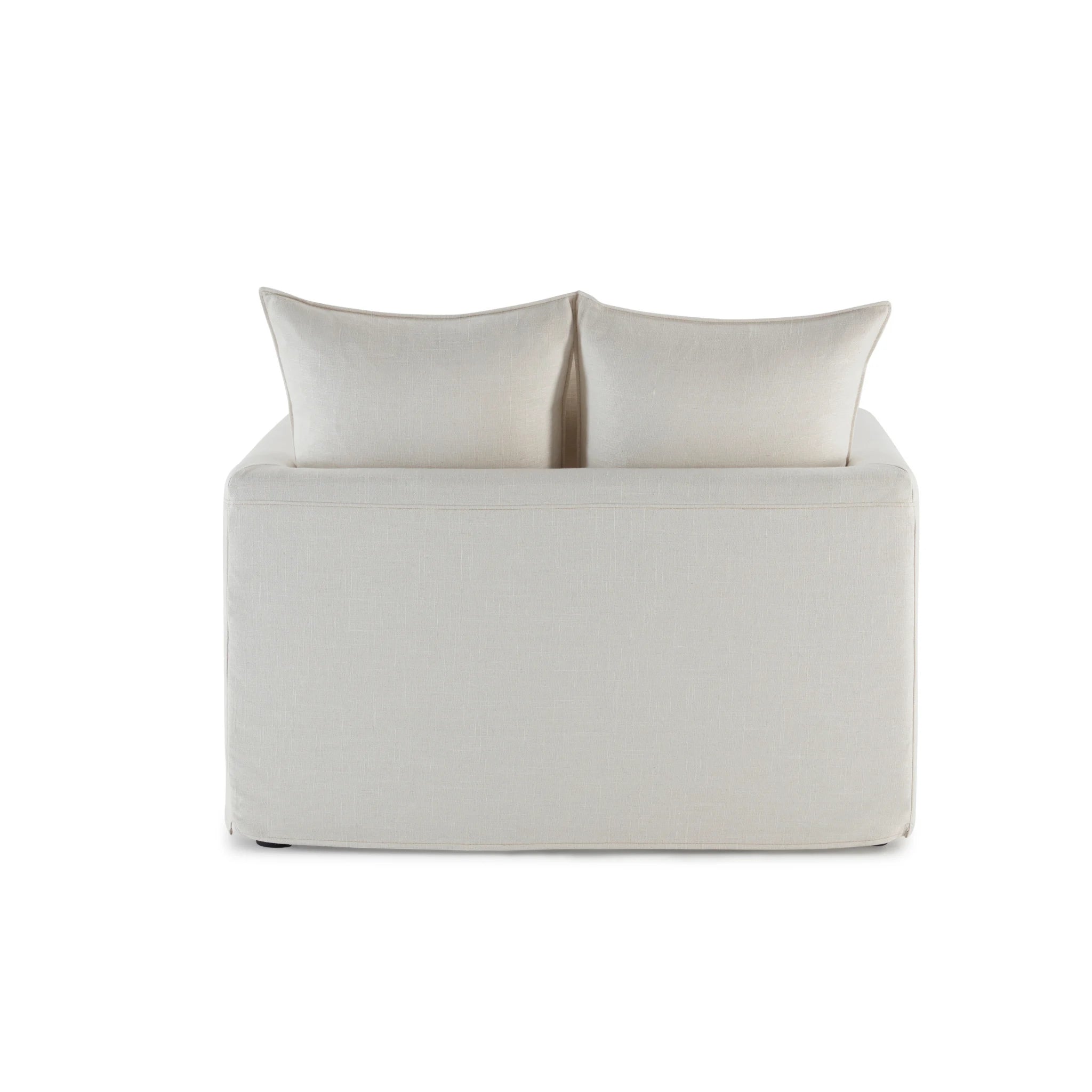 MODE Crepes Linen Armchair, Off-White