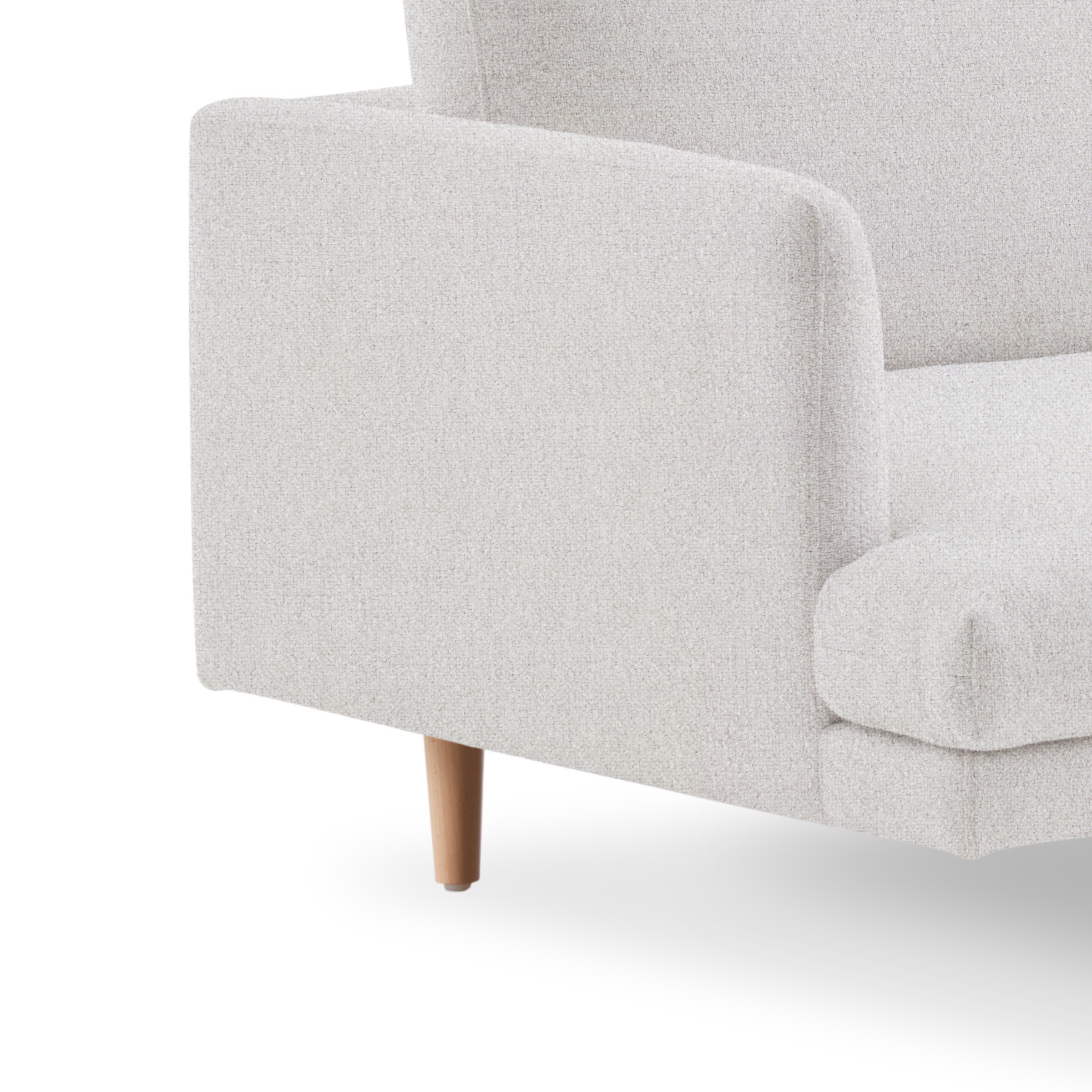 MODE Sola 3-Seater Sofa, Light Taupe