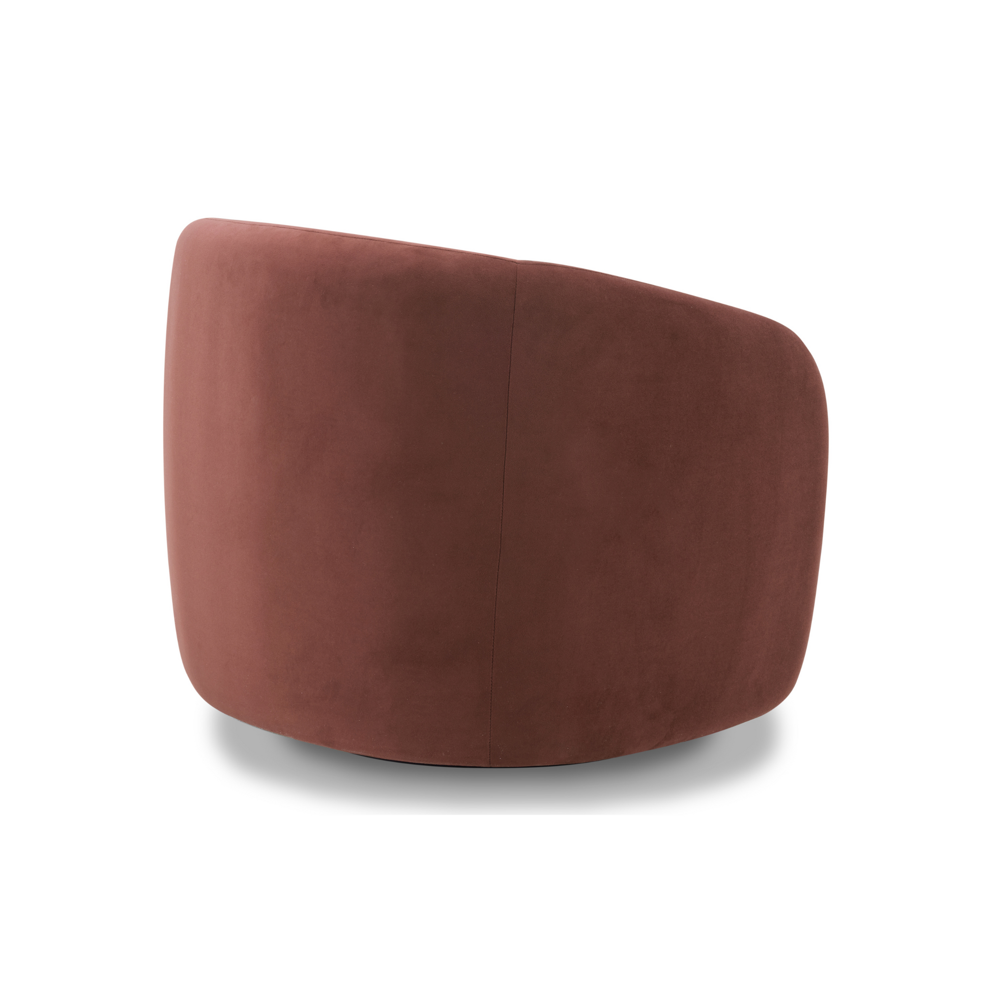 MODE Lino Velvet Swivel Chair, Oxblood