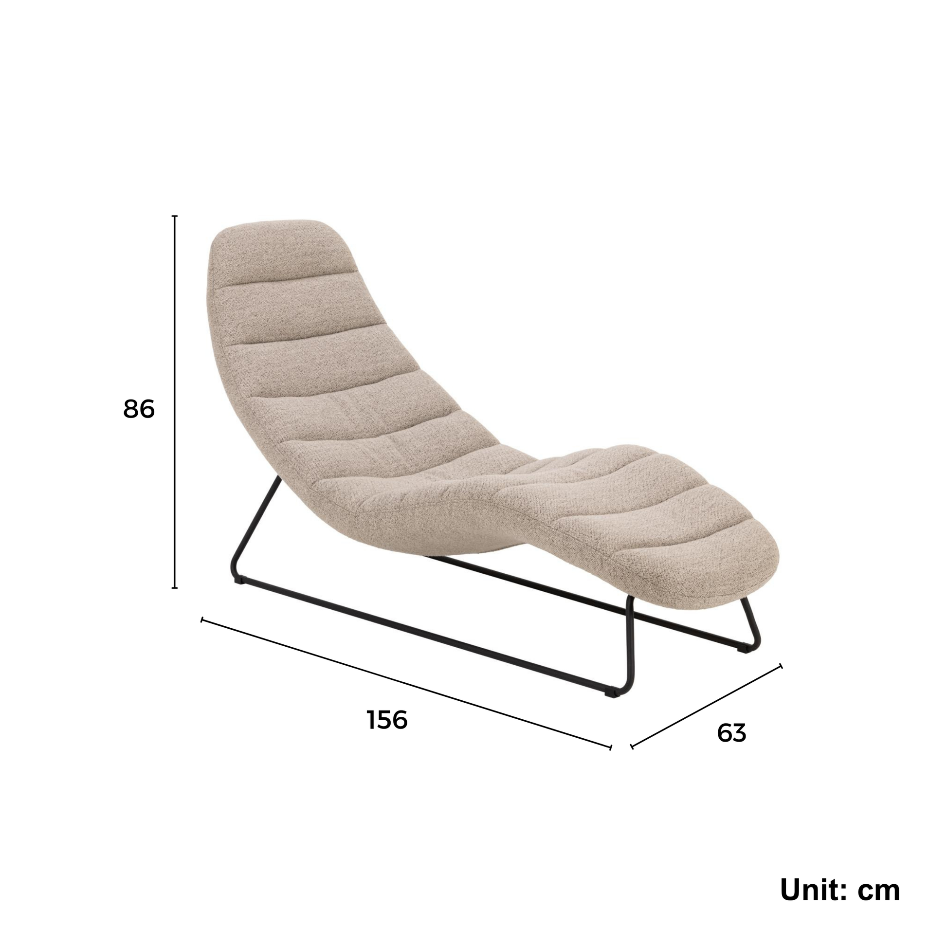 Hjem Design Chaplin Chaise Longue
