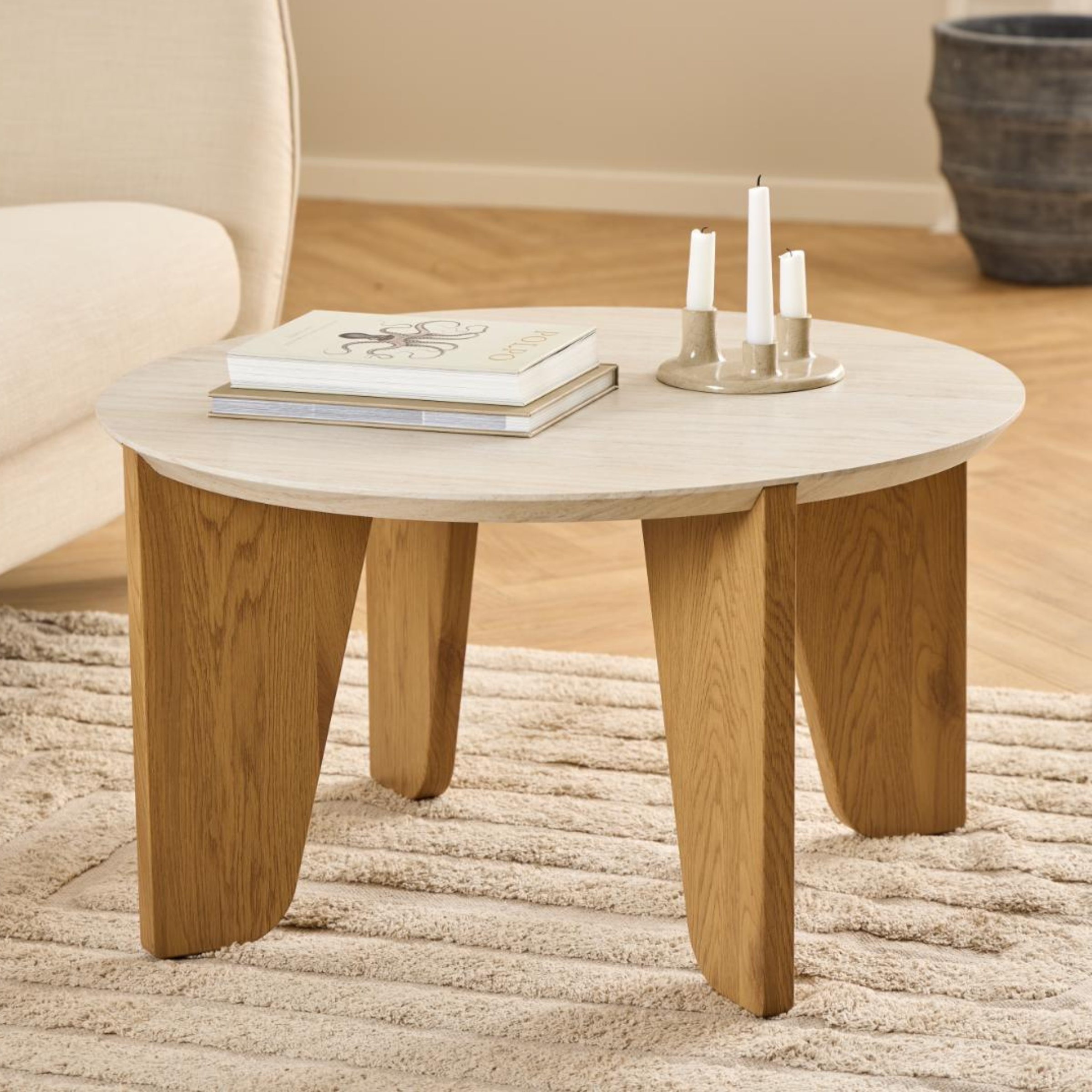 Hjem Design Dockland Round Coffee Table