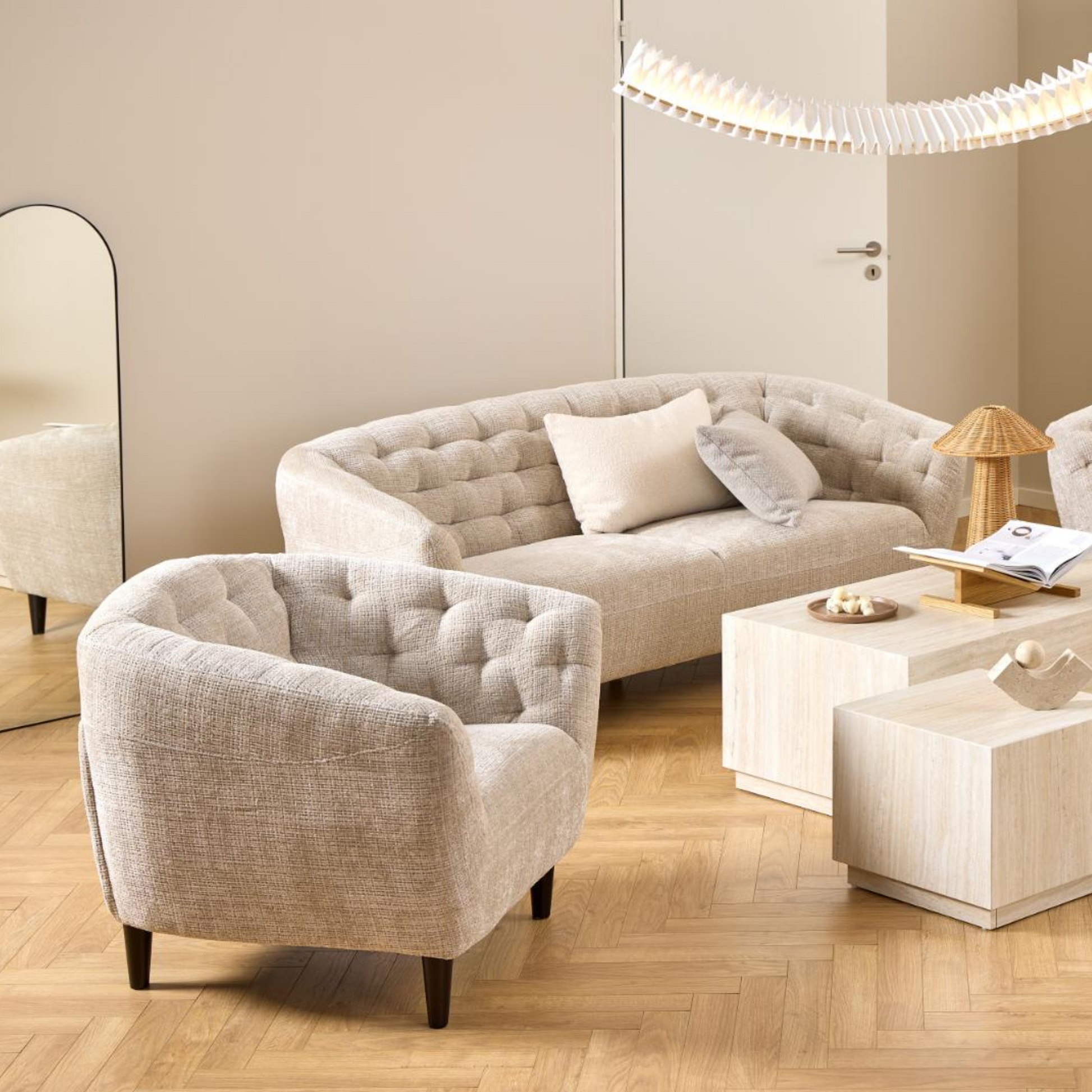 Hjem Design Ria 3-Seater Sofa