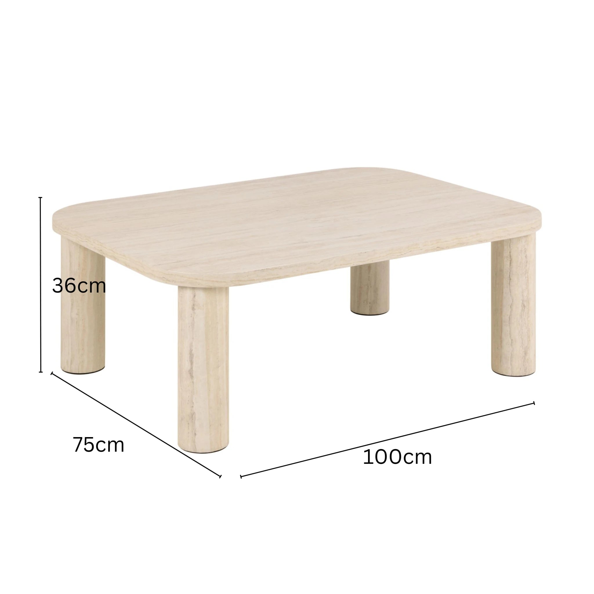 Hjem Design Solano Rectangular Coffee Table